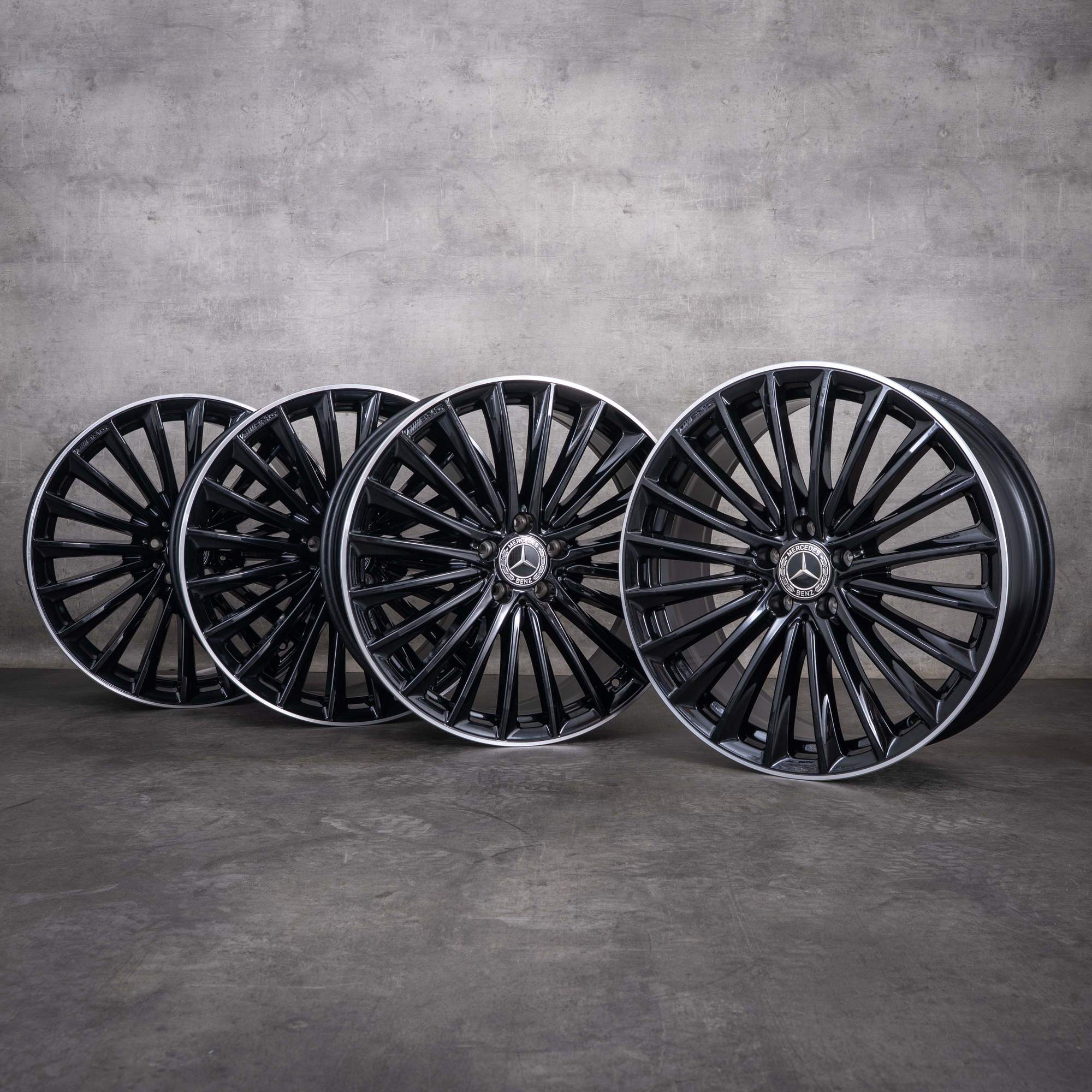 OEM Mercedes-Benz GLC AMG 20inch rims X254 C254 A2544010800 A2544010900 Black diamond cut