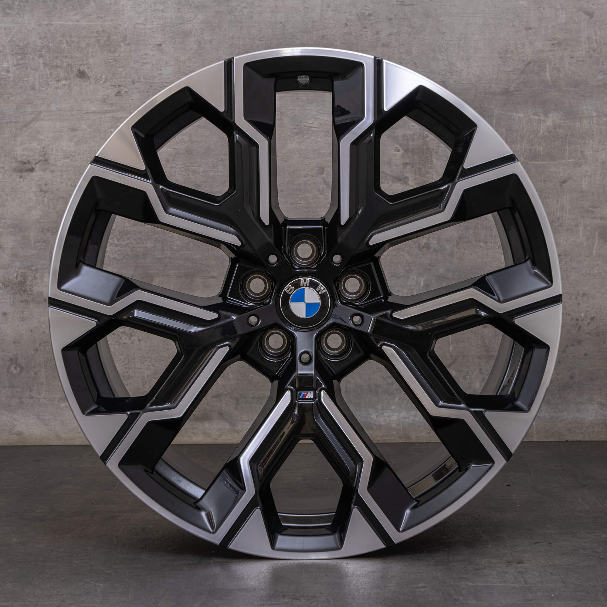 Jantes originais BMW Série 7 i7 de 20 polegadas G70 Styling 1036 M 5A6F112 5A6F113 preto brilhante torneadas