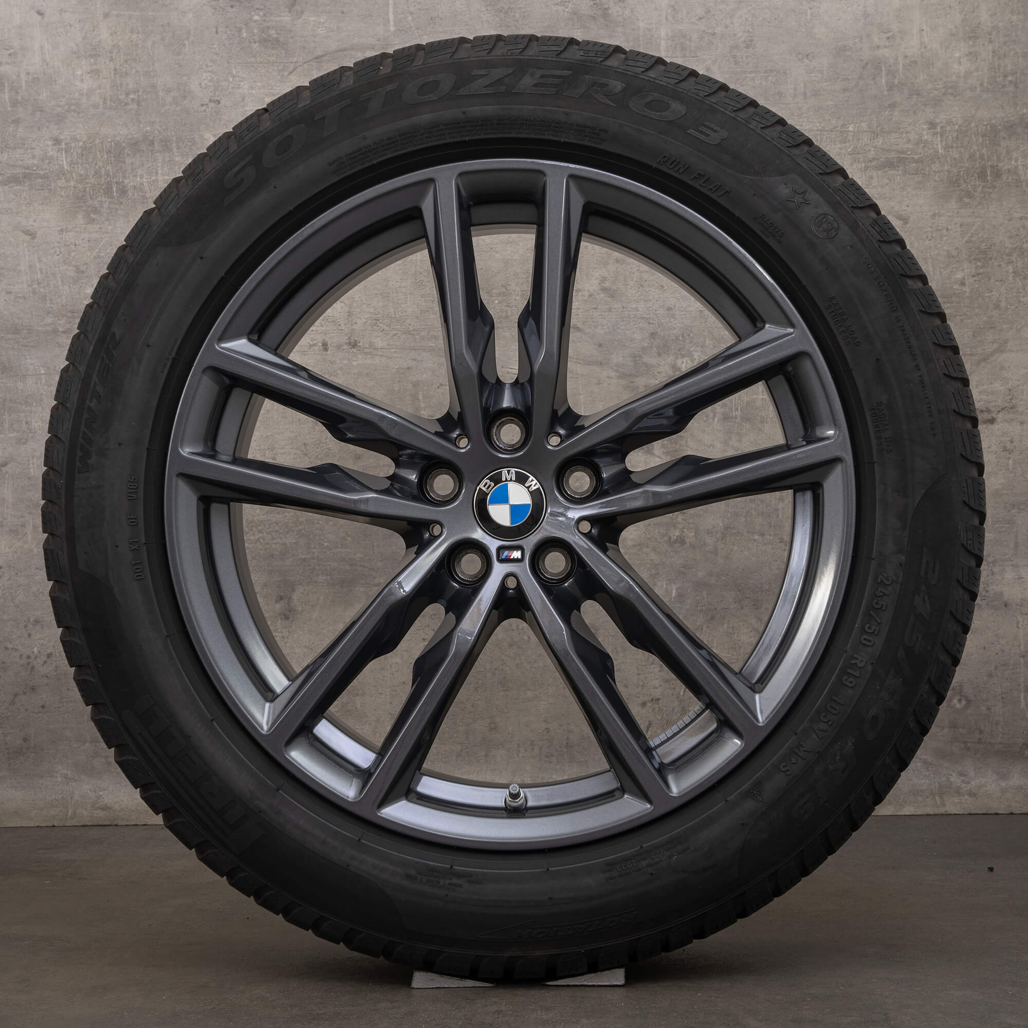 Original BMW X3 G01 X4 G02 19 Zoll Winterreifen Felgen 698 M 8746987 orbit grey