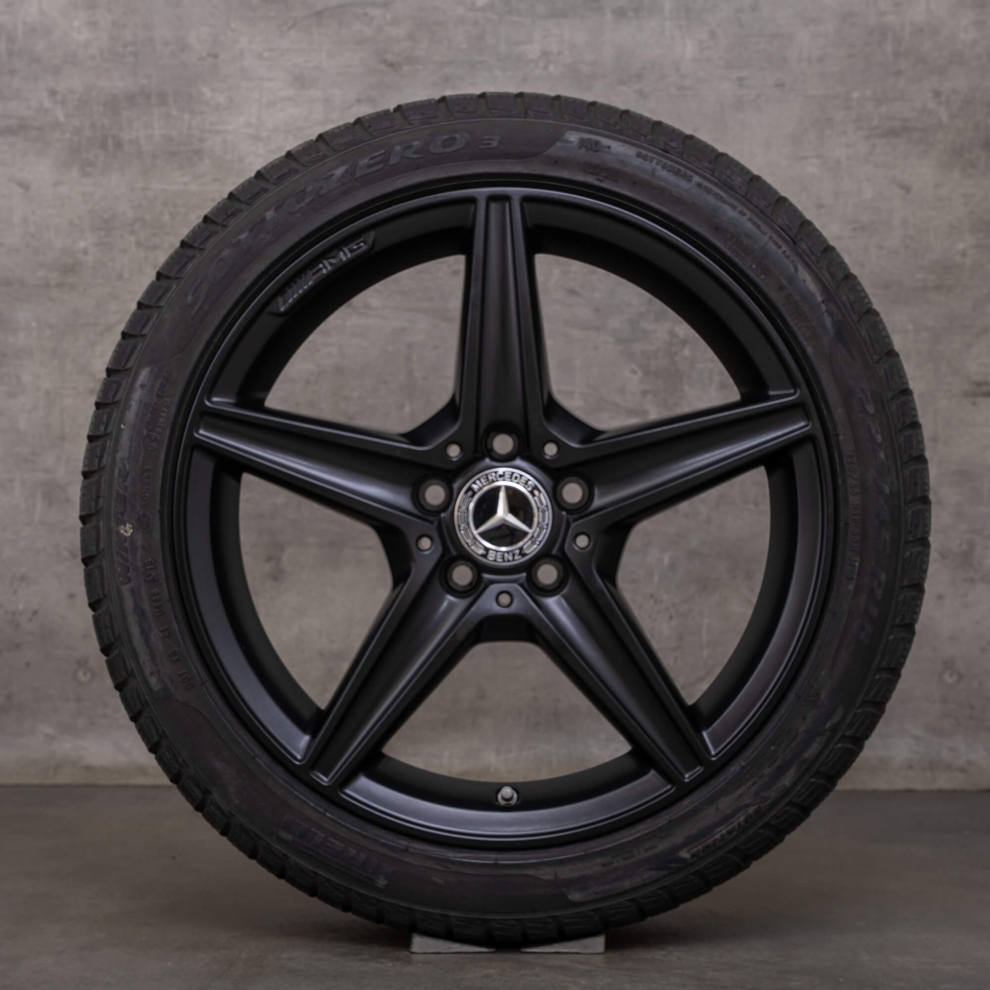 Originale Mercedes Benz Classe C AMG inverno ruote 18 pollici W205 S205 C205 A205 cerchi A2054011100 nero opaco
