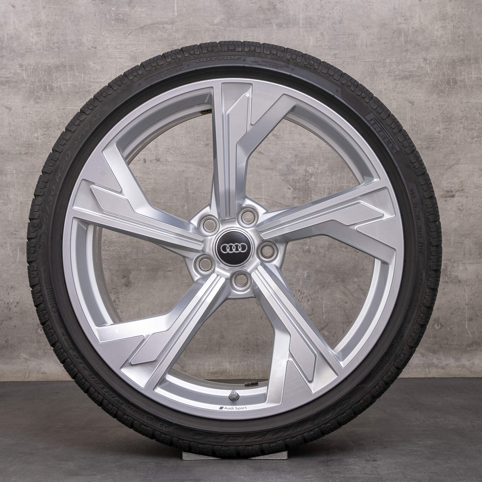 Original Audi RS4 RS5 Winterräder 20 Zoll B9 8W F5 Felgen Flag 8W0601025DT silber