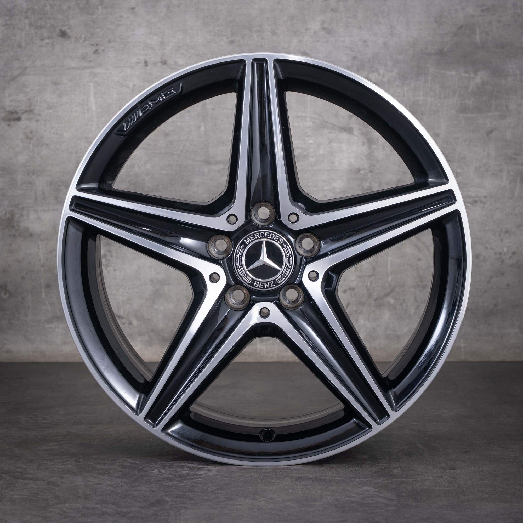 Original Mercedes Benz E-Klasse AMG Felgen 18 Zoll W213 S213 A238 C238 A2134011800 A2134011900 schwarz glanzgedreht