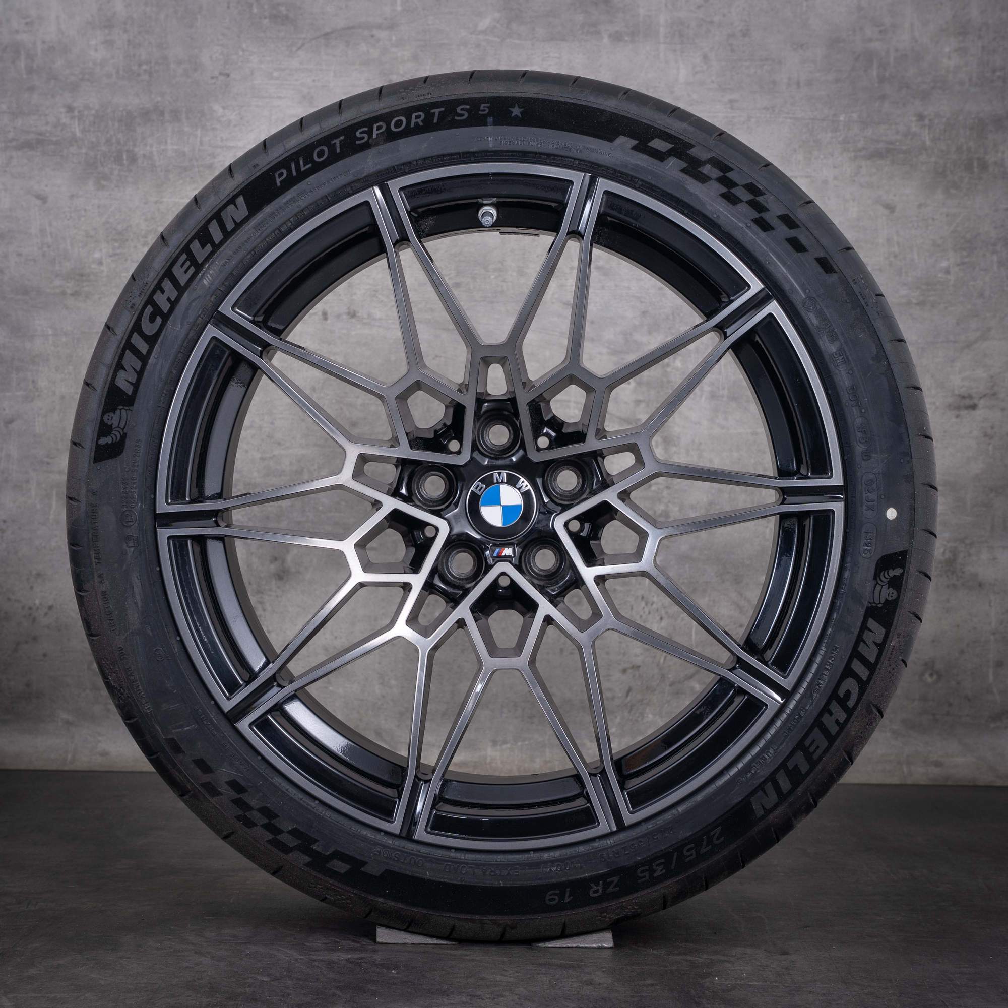 Original BMW M2 M3 M4 Felgen 19 20 Zoll G87 G80 G81 G82 G83 Sommerräder Styling 826 M 8093838 8093839 jet black glanzgedreht