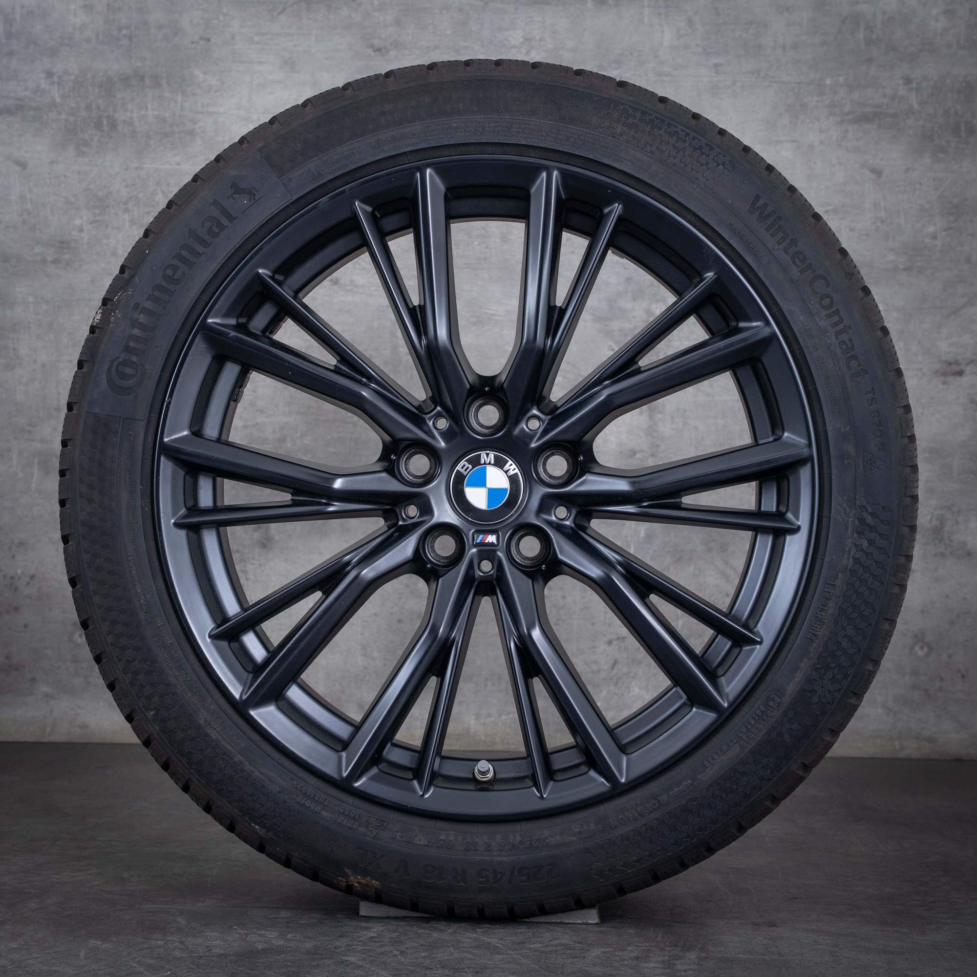 Oryginalne koła zimowe BMW serii 3 18 cali G20 G21 felgi stylizacja 796 M 6885305 czarny mat