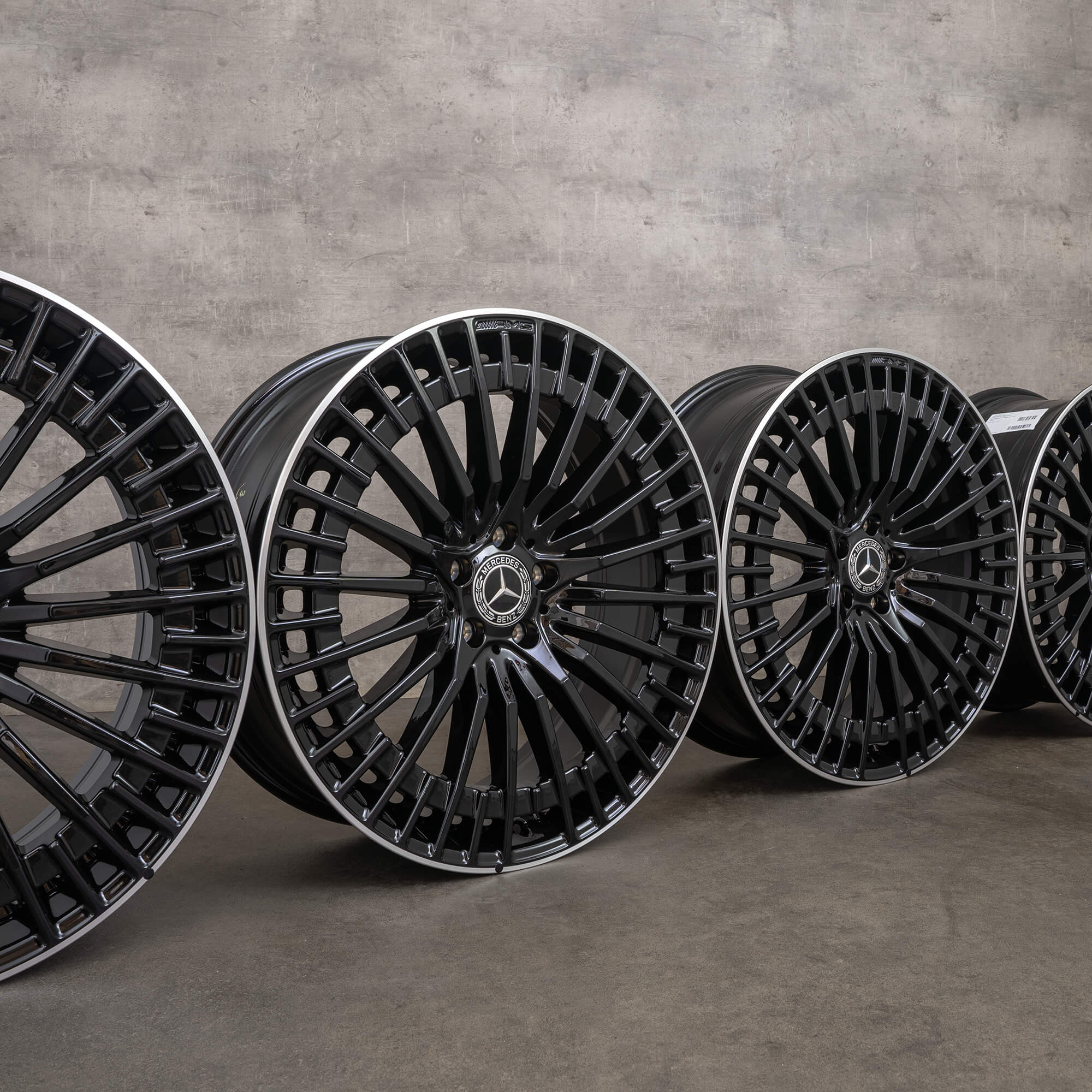 Llantas originales Mercedes Benz EQC AMG 21 pulgadas N293 A2934011000 A2934011100 negro alto brillo NUEVO