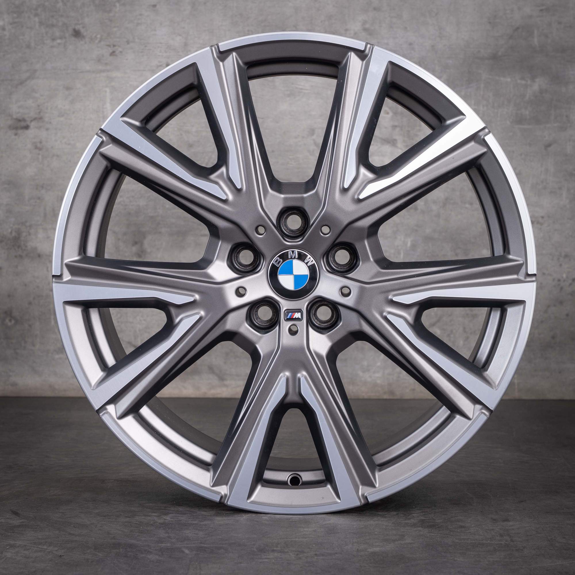 OEM BMW 1 Series 2 Series 19inch Rims F40 F44 Gran Coupe Styling 557 M 8053525 Cerium Gray Diamond Cut Polished Finish
