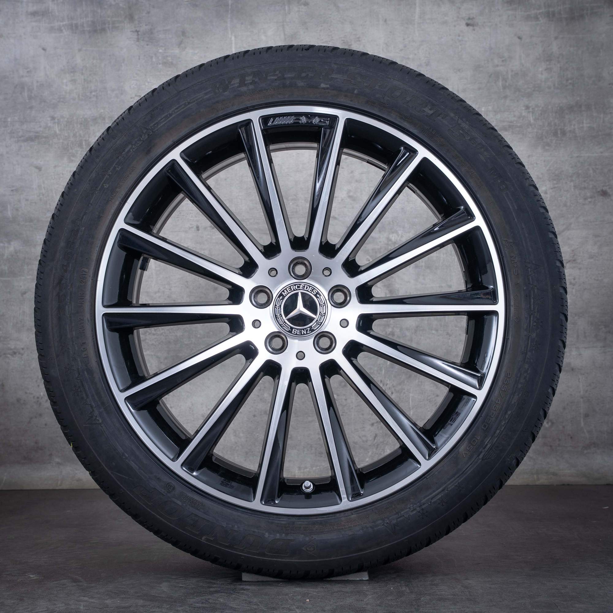 Original Mercedes Benz GLC 43 AMG Winterräder 20 Zoll X253 C253 Felgen A2534011900 A2534012700 schwarz glanzgedreht
