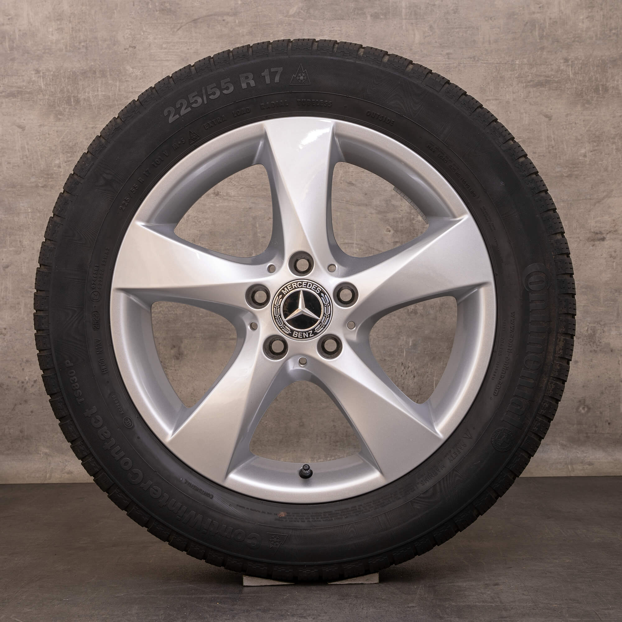 Oem Mercedes Benz Classe V pneus hiver jantes 17 pouces W447 W639 Vito Viano A4474012200 argent