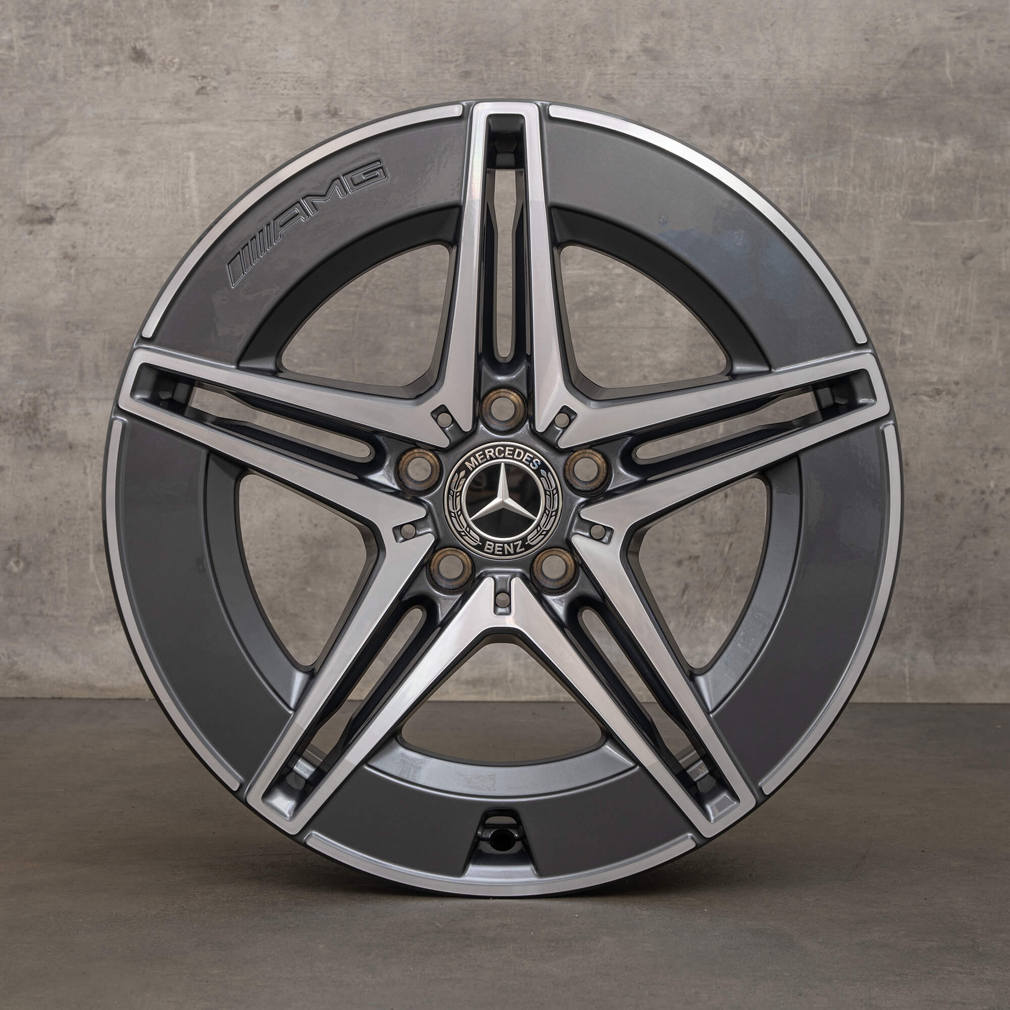 Oryginał Mercedes Benz Klasa C Hybryda Felgi 18 cali W206 S206 C300e C300de C400e A2064017600 A2064016600 himalaya grey NOWOŚĆ