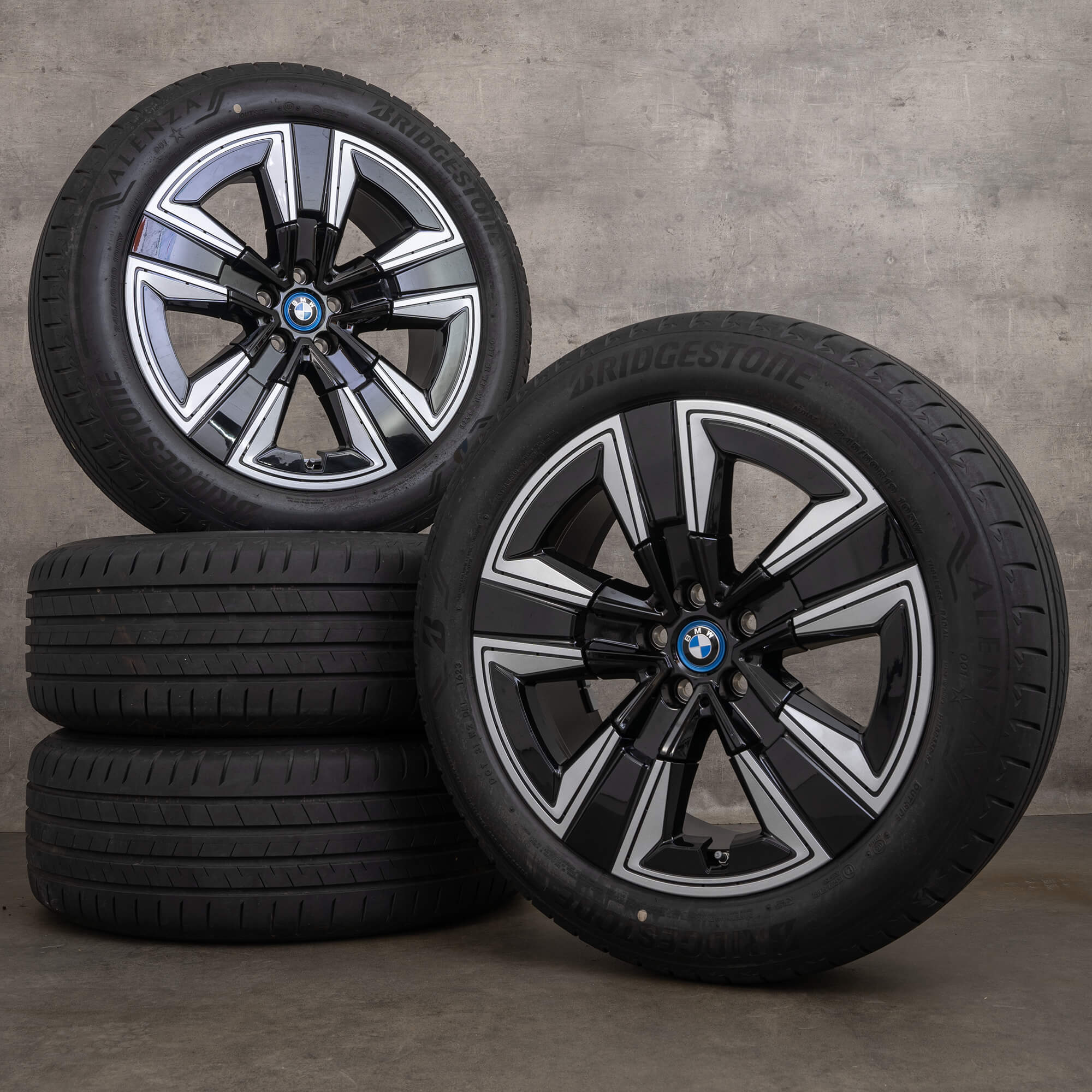 Winter Style Rims OEM BMW iX3 G08 19 inch winter wheels rims 6895627 Styling 842 jet black