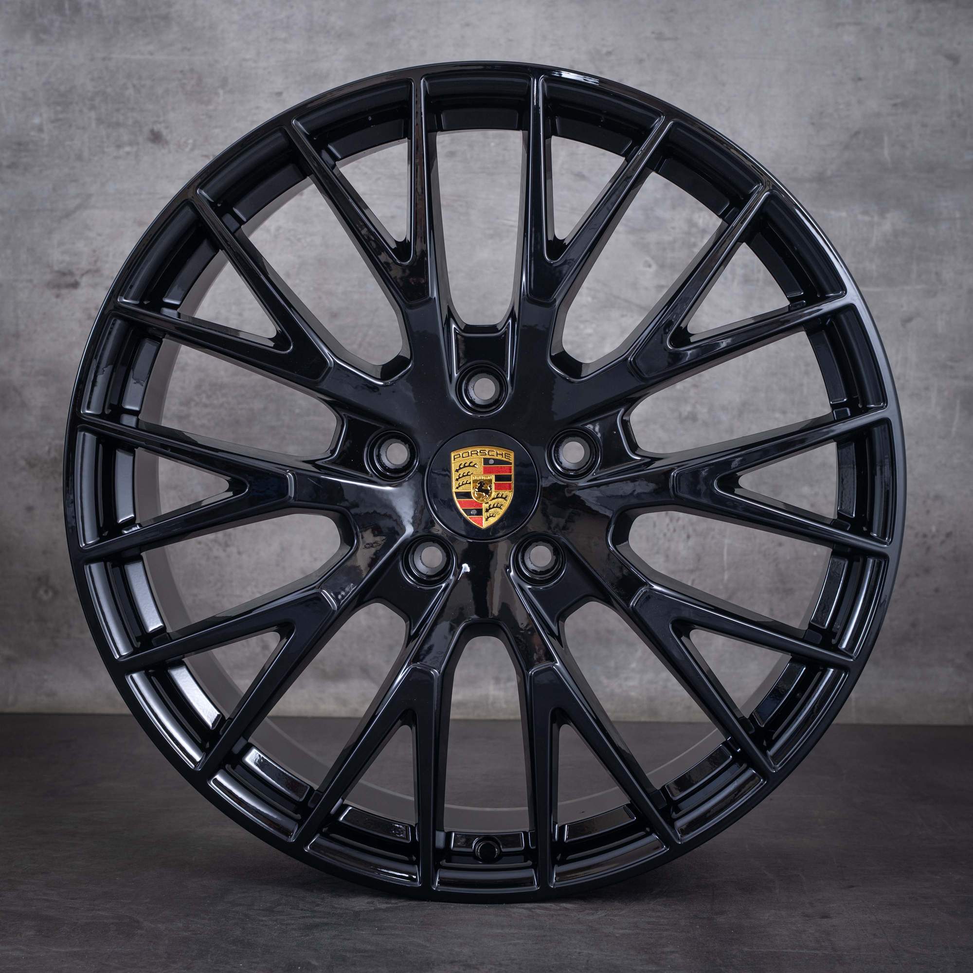 Originální disky Porsche Panamera 976 21 palců design G3 Exclusive 976601025AA 976698025E lesklá černá