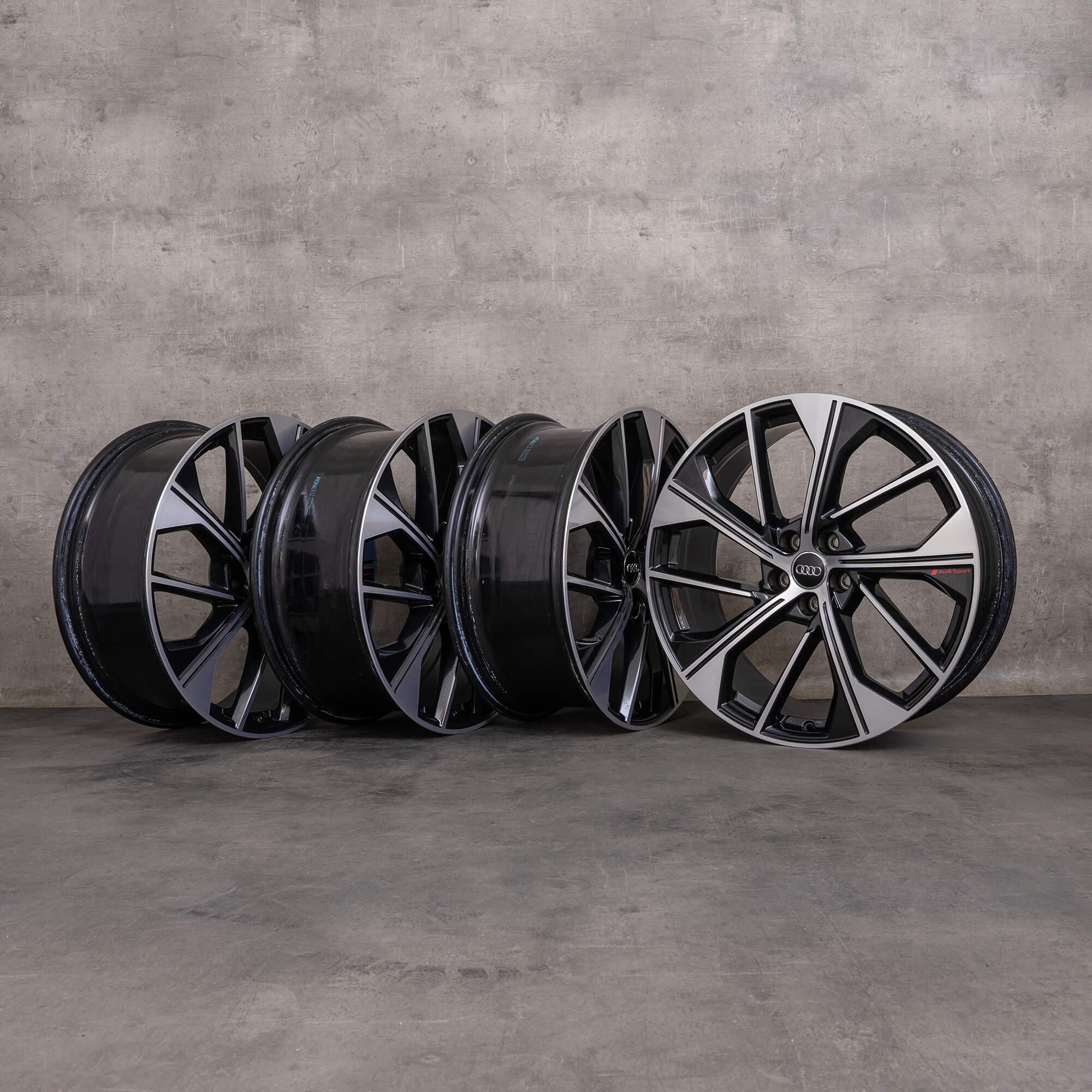 Llantas originales Audi Q5 SQ5 21 pulgadas FY 80A601025BQ negro pulido