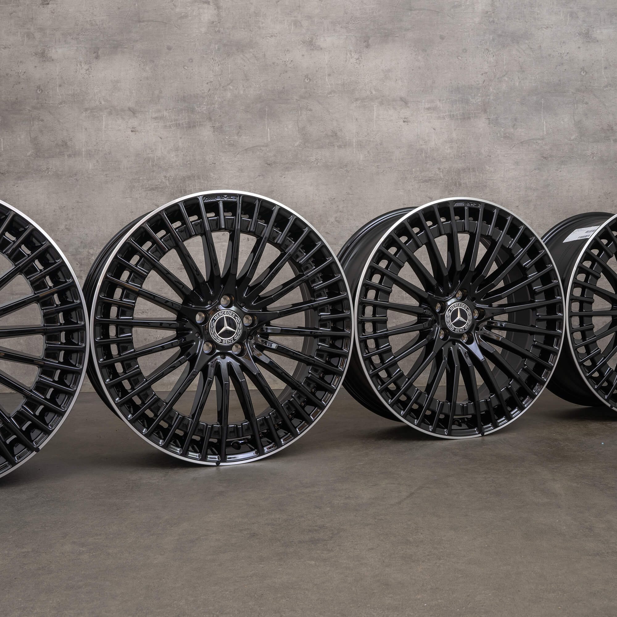 Llantas originales Mercedes Benz EQC AMG 21 pulgadas N293 A2934011000 A2934011100 negro alto brillo NUEVO