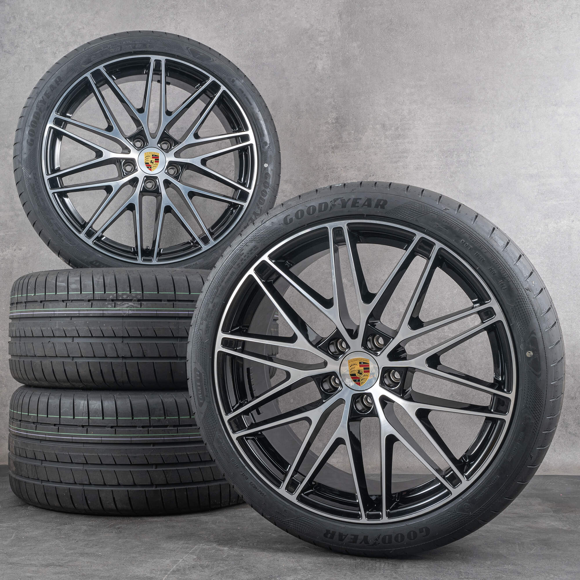 Originele Porsche 22 inch RS Spyder Design Macan H2 95C044660H Zomerband nieuw