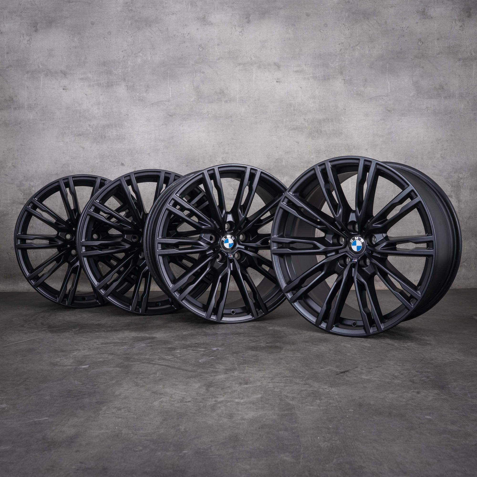 Jantes d'origine BMW M2 M3 M4 19 pouces G87 G80 G82 G83 style 829 M références 8093844 8093845 noir jais mat