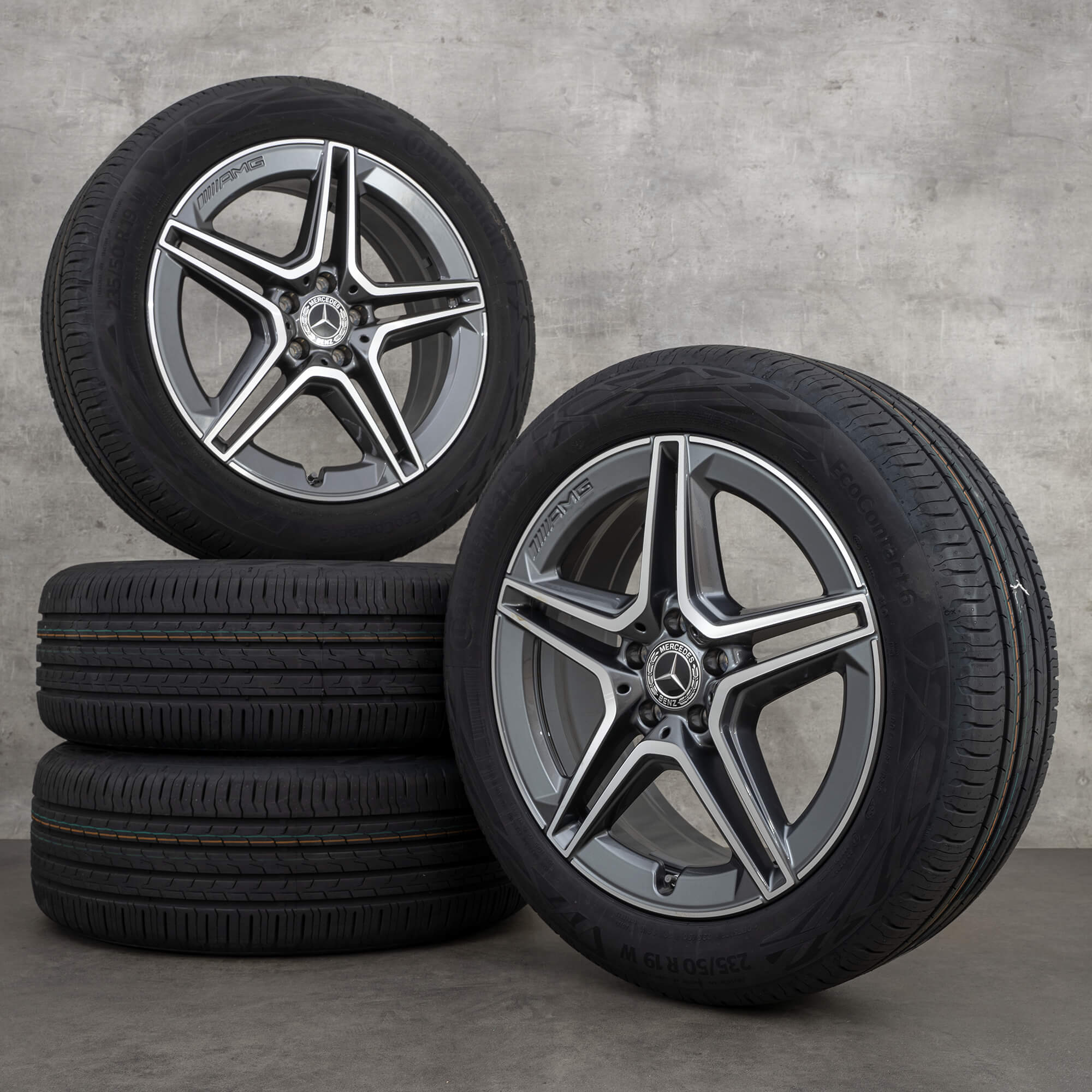 Mercedes 19 palcové ráfky AMG GLA H247 GLB X247 letní kola A2474011500 NOVINKA