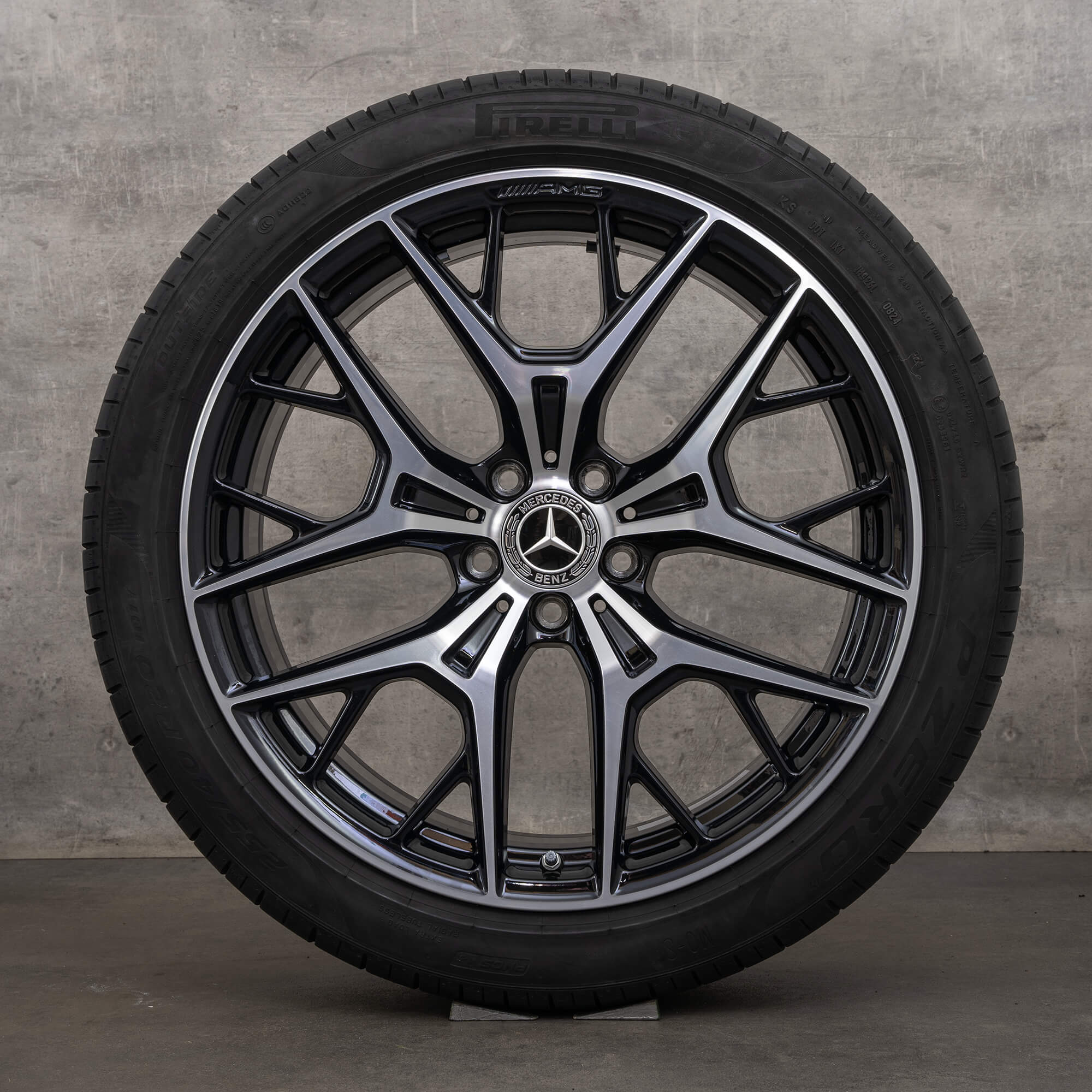 Original Mercedes Benz E-Klasse AMG Felgen 20 Zoll S214 T-Modell AllTerrain Sommerräder A2144011800 A2144015500 schwarz glanzgedreht