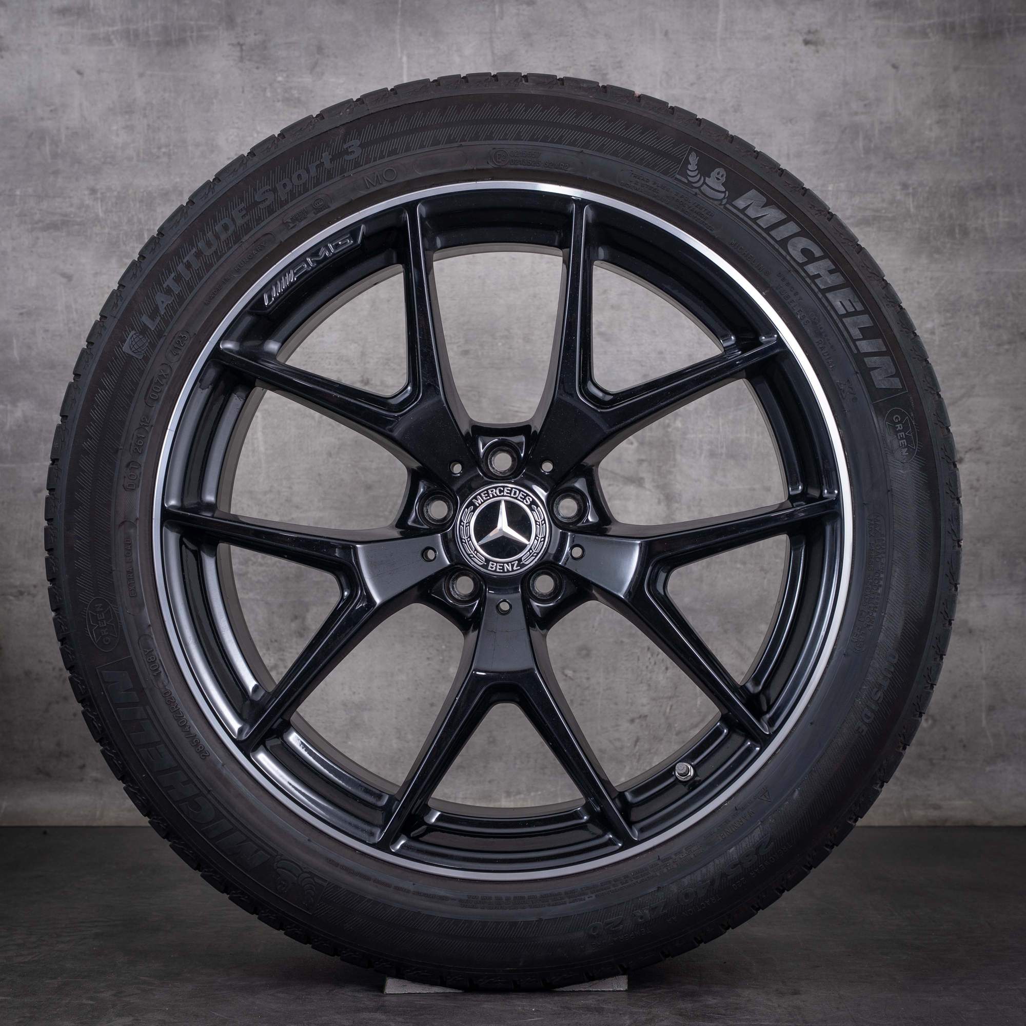 Roues hiver d'origine Mercedes-Benz GLC & 43 AMG 20 pouces X253 C253 jantes A2534015500 A2534015600 finition noire diamantée