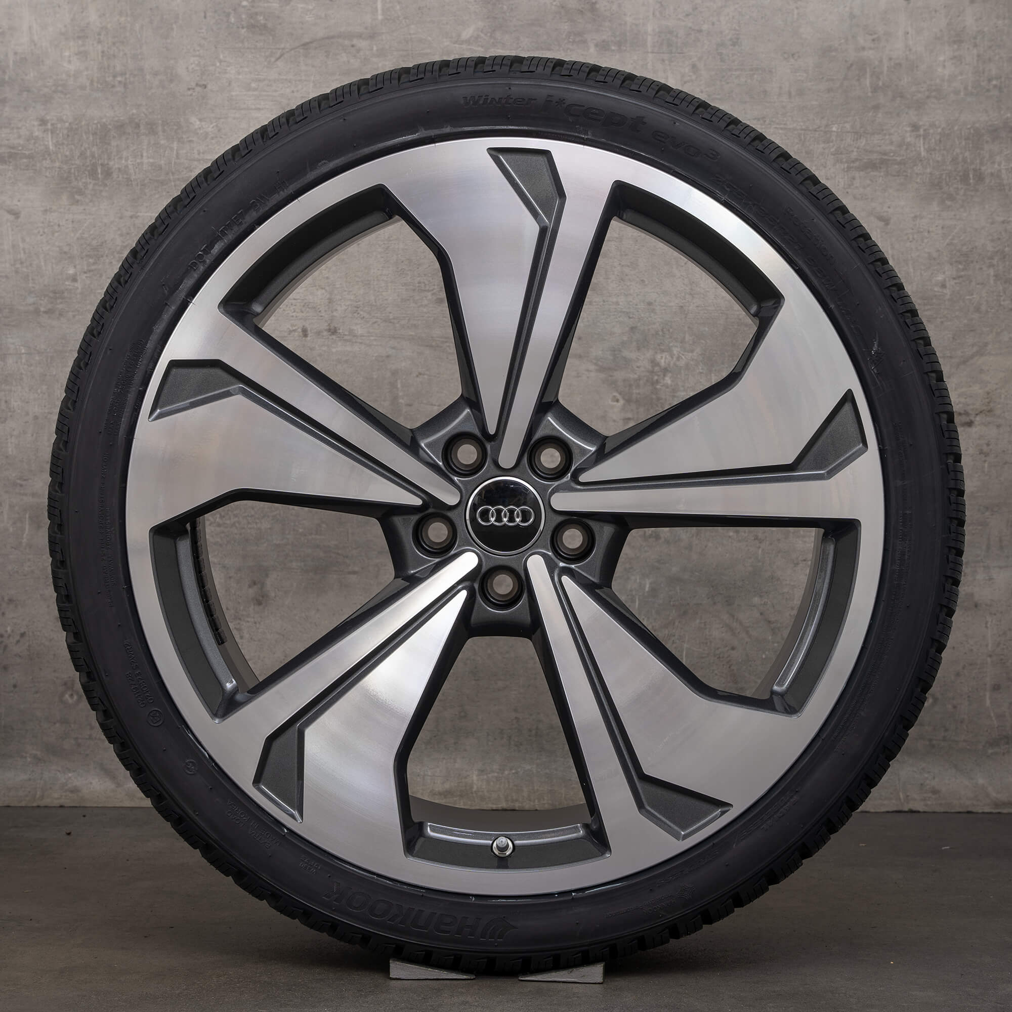 Original Audi A7 S7 Winterräder 21 Zoll C8 4K Felgen 4K8601025AH anthrazit glanzgedreht NEU