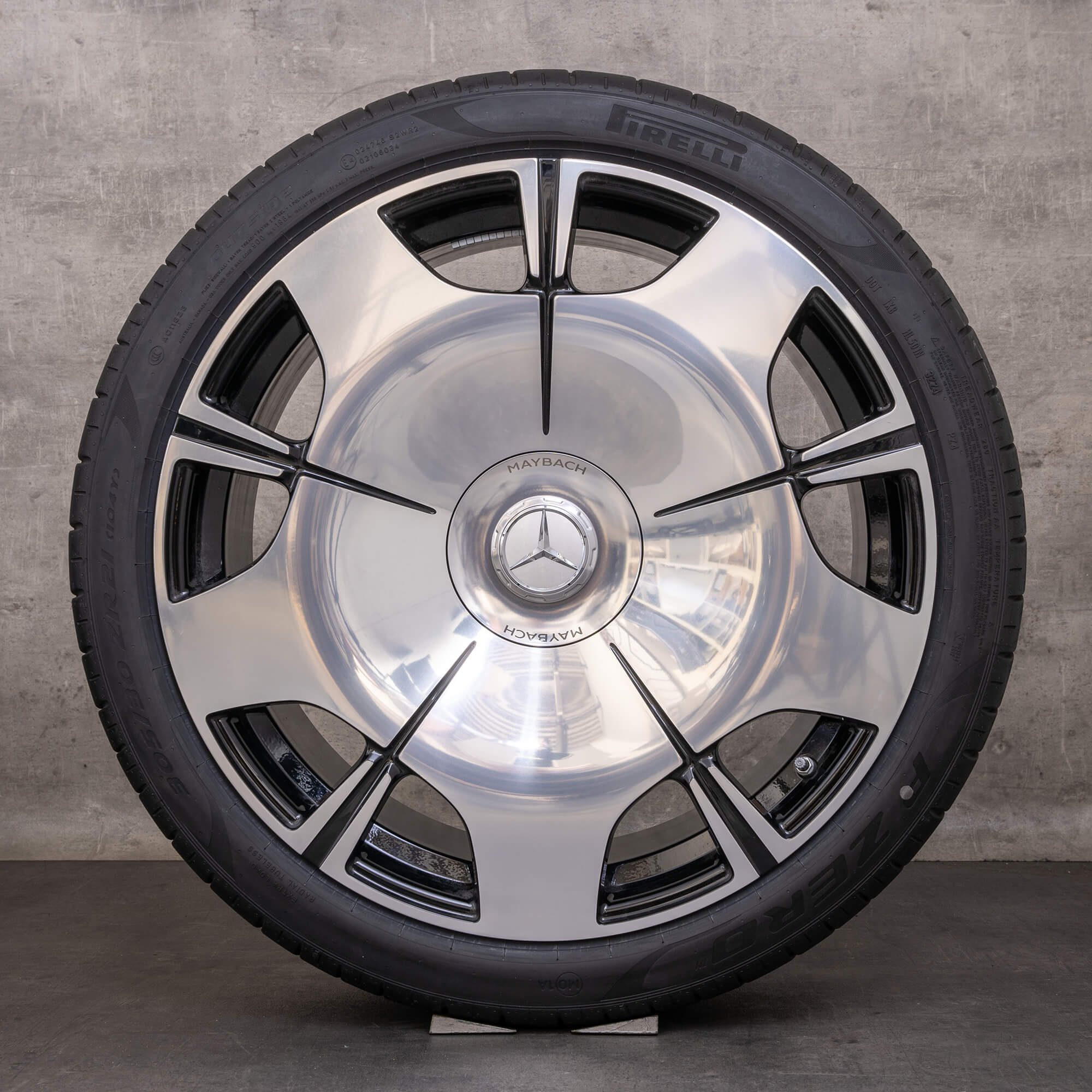 Orijinal Mercedes Benz SL 43 55 63 AMG Maybach jantlar 21 inç R232 yaz jant lastik A2324013800 A2324013900 siyah parlak tornalanmış