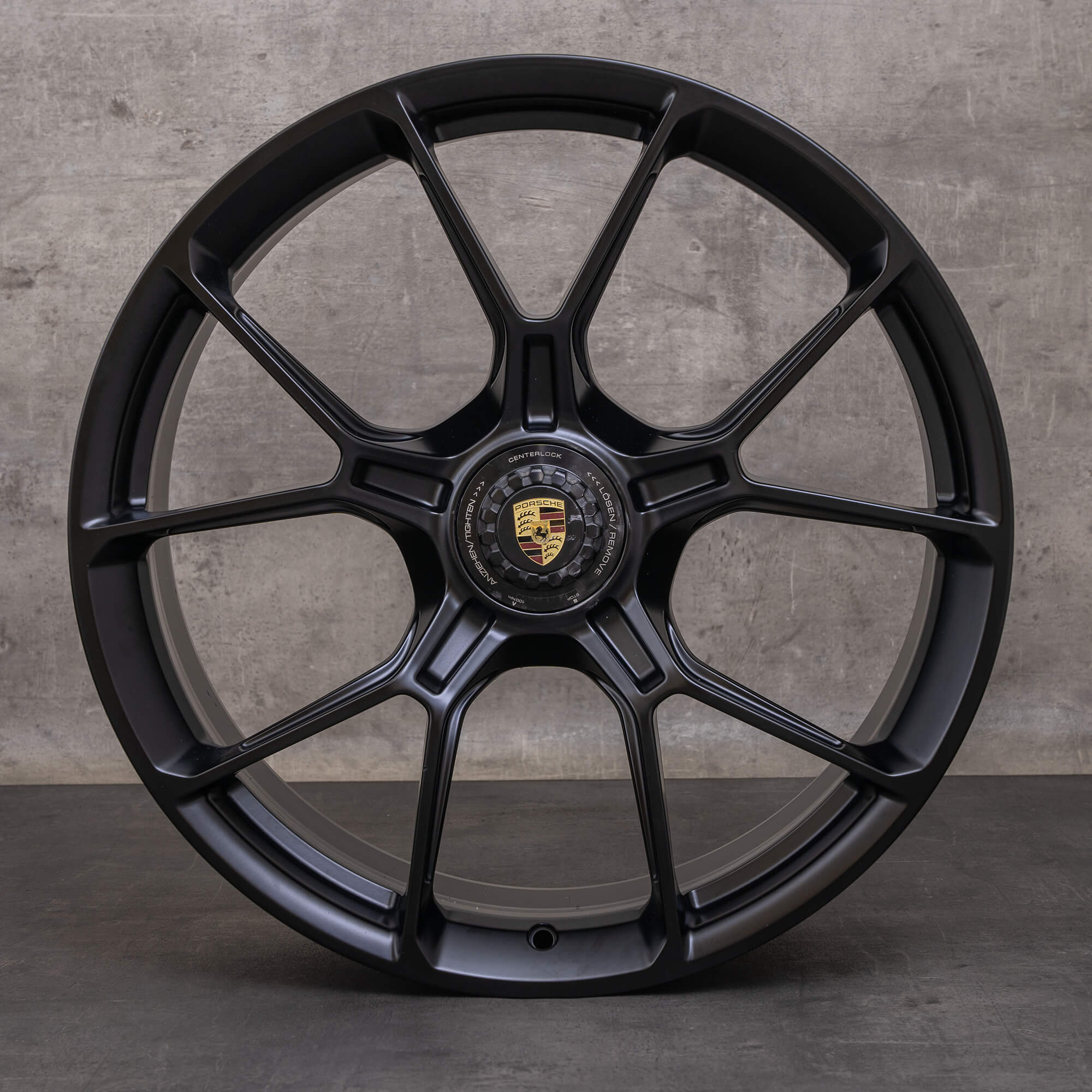 Jantes d'origine Porsche 911 20 21 pouces 992 I & II GT3 9GT601025Q 9GT601025R noir mat
