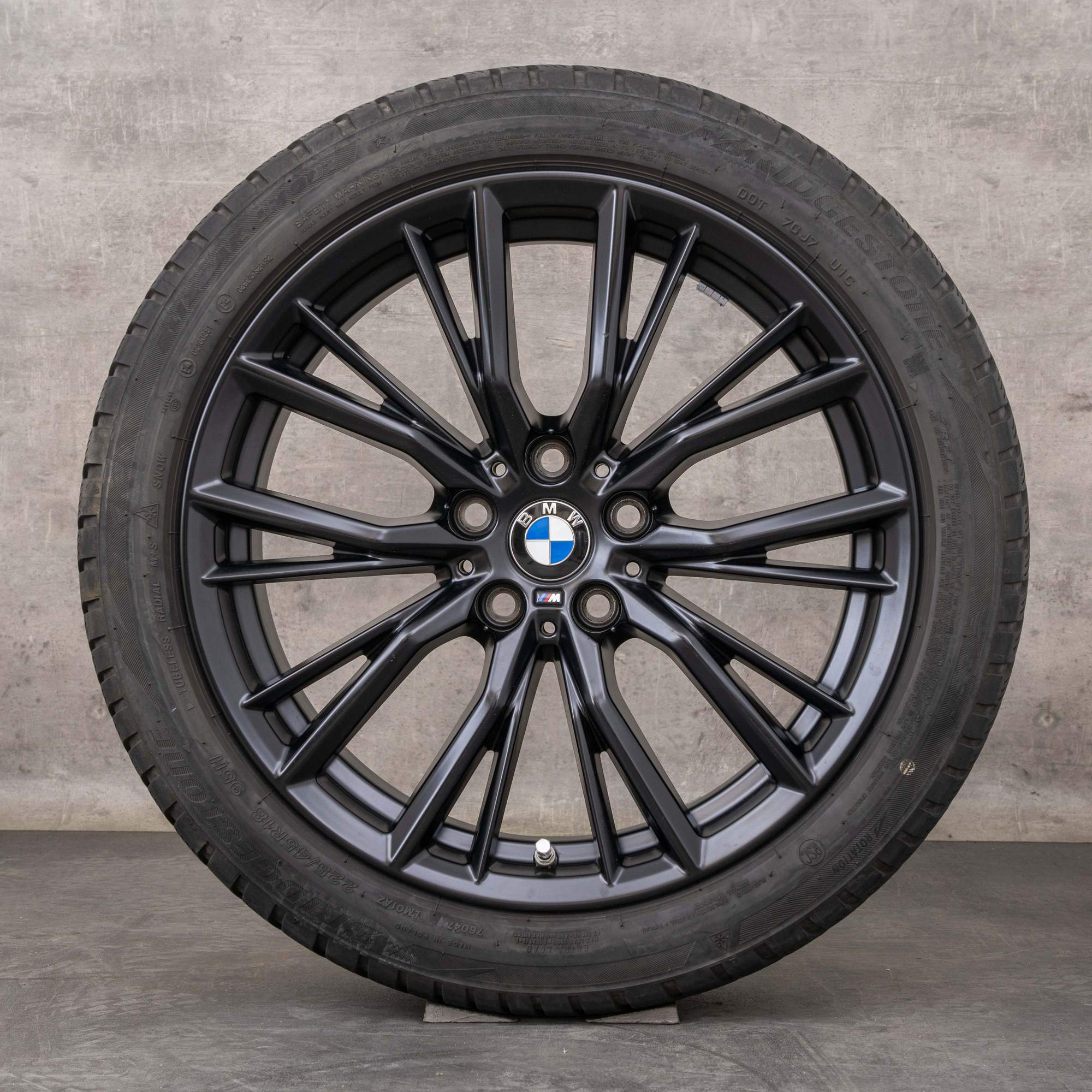 Oem BMW Série 3 pneus hiver jantes 18 pouces G20 G21 Styling 796 M 6885305 noir mat