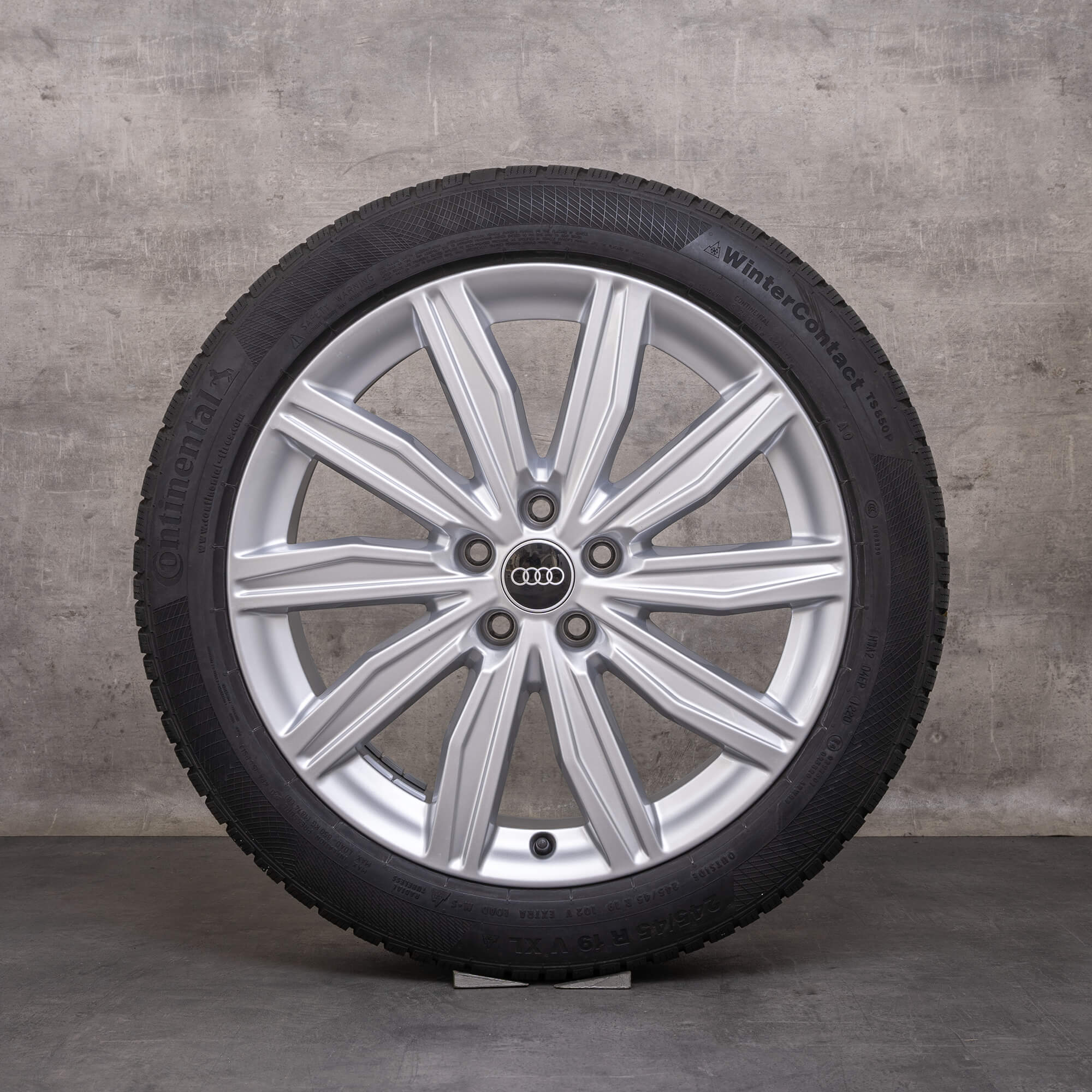 Original Audi A6 S6 jante de iarnă 19 inch 4K C8 4K0601025M dynamic silver