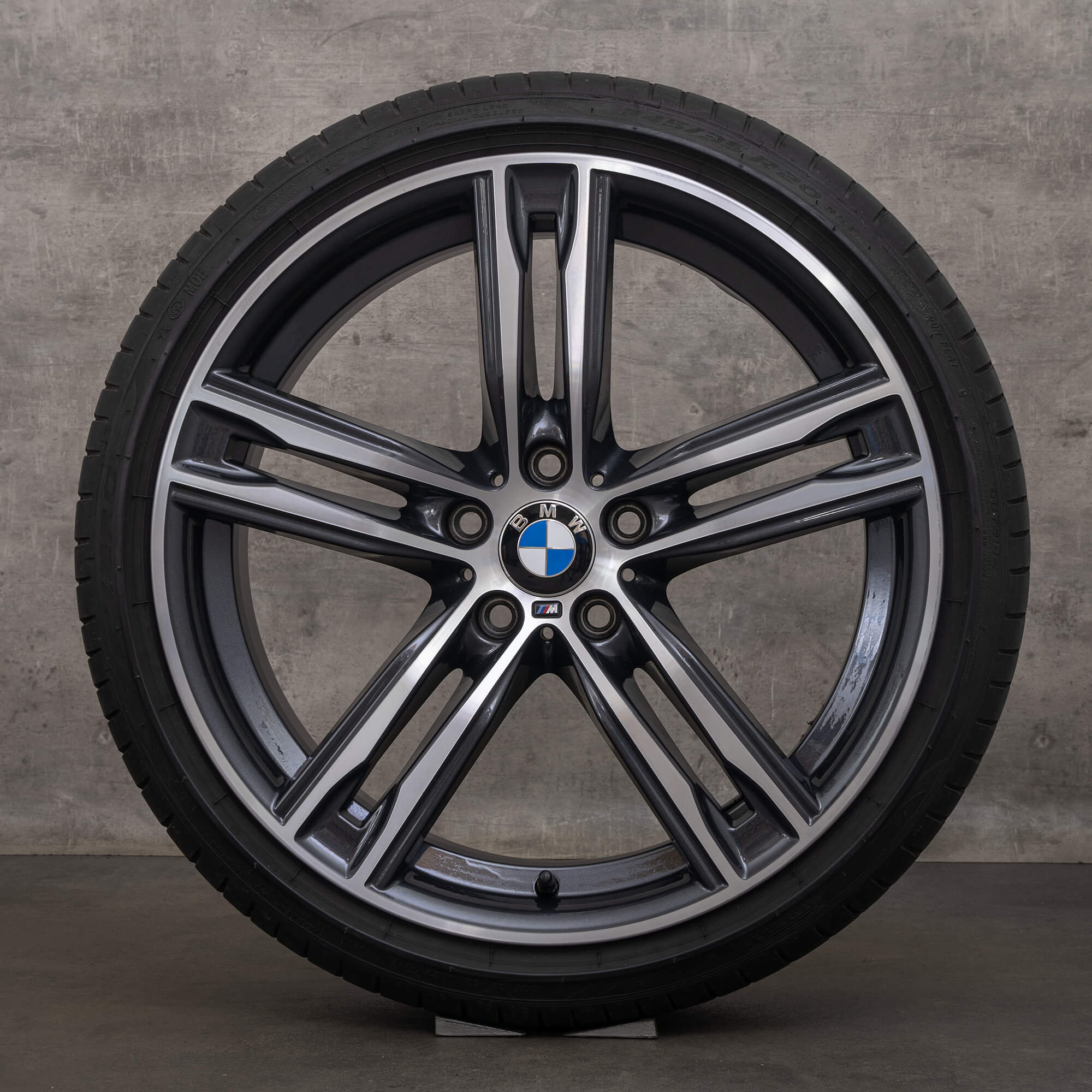 Original BMW 5er 6er Felgen 20 Zoll F10 F11 F06 F12 F13 Sommerräder 7856707 7856709 703 M orbit grey