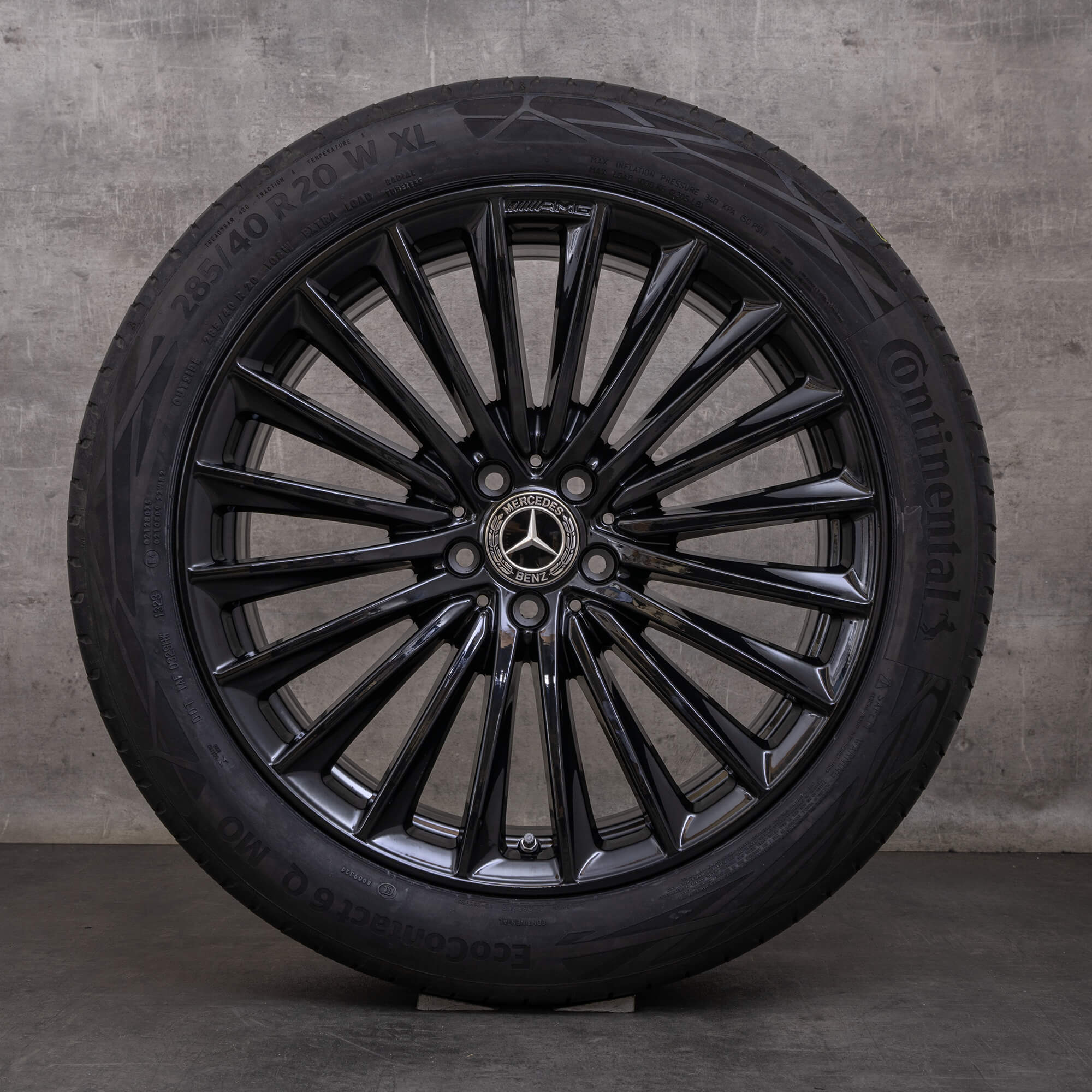 Orijinal Mercedes Benz GLC AMG jantlar 20 inç X254 C254 yaz jant lastik A2544010800 A2544010900 siyah parlak