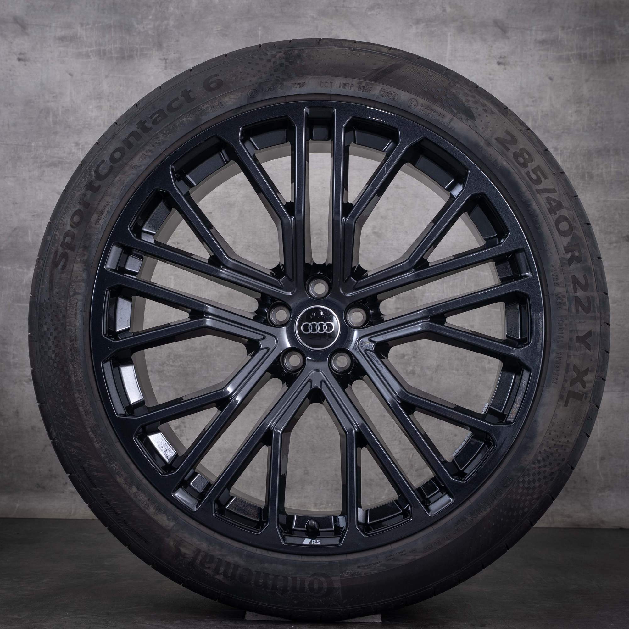 OEM Audi Q8 SQ8 22inch 4M8 summer wheels 4M8601025BP Granite Gloss