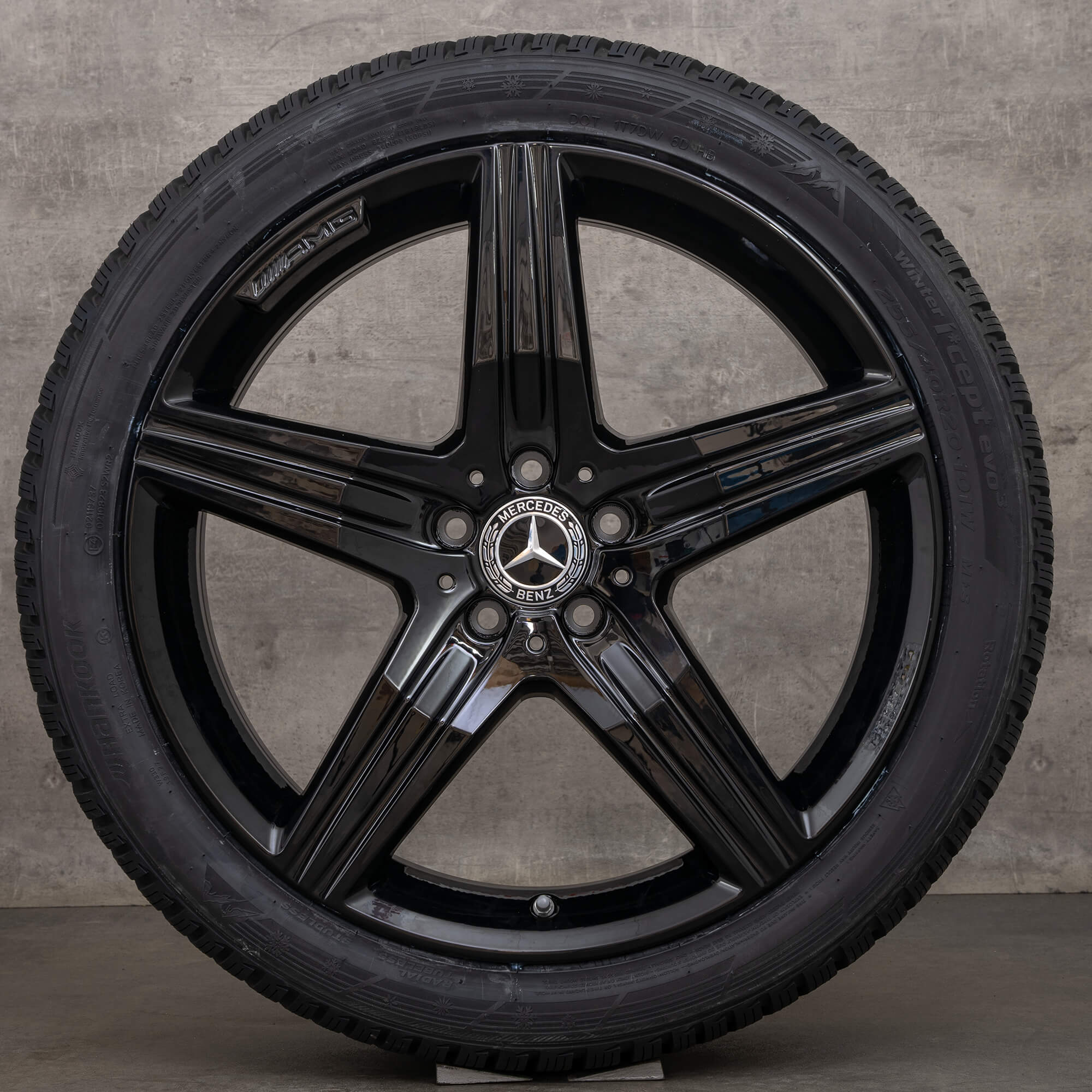 Oryginał Mercedes Benz Klasa S S63 S65 AMG koła W222 20 cali letnie A2224011200 czarny błyszczący
