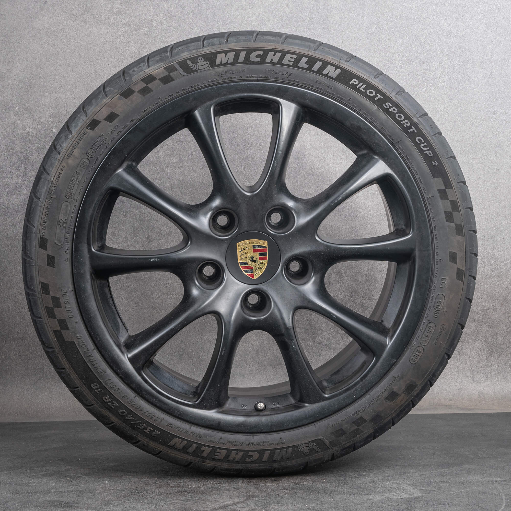 Porsche originale 18 pollici 996 cerchi GT3 GT3RS RS ruote estive 99636213605 nero