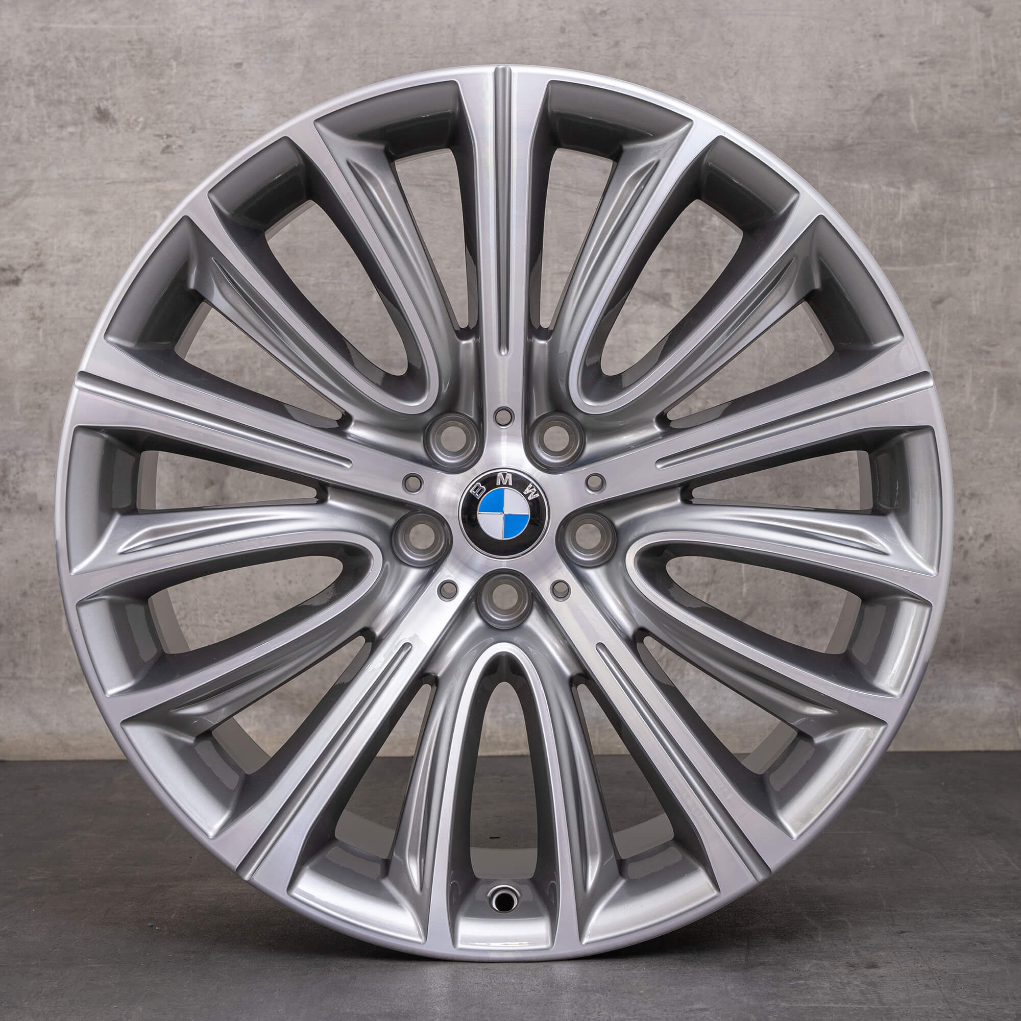 Jantes originais BMW Série 7 6 de 20 polegadas G11 G12 G32 GT Gran Turismo Styling 628 ferric grey high gloss NOVO