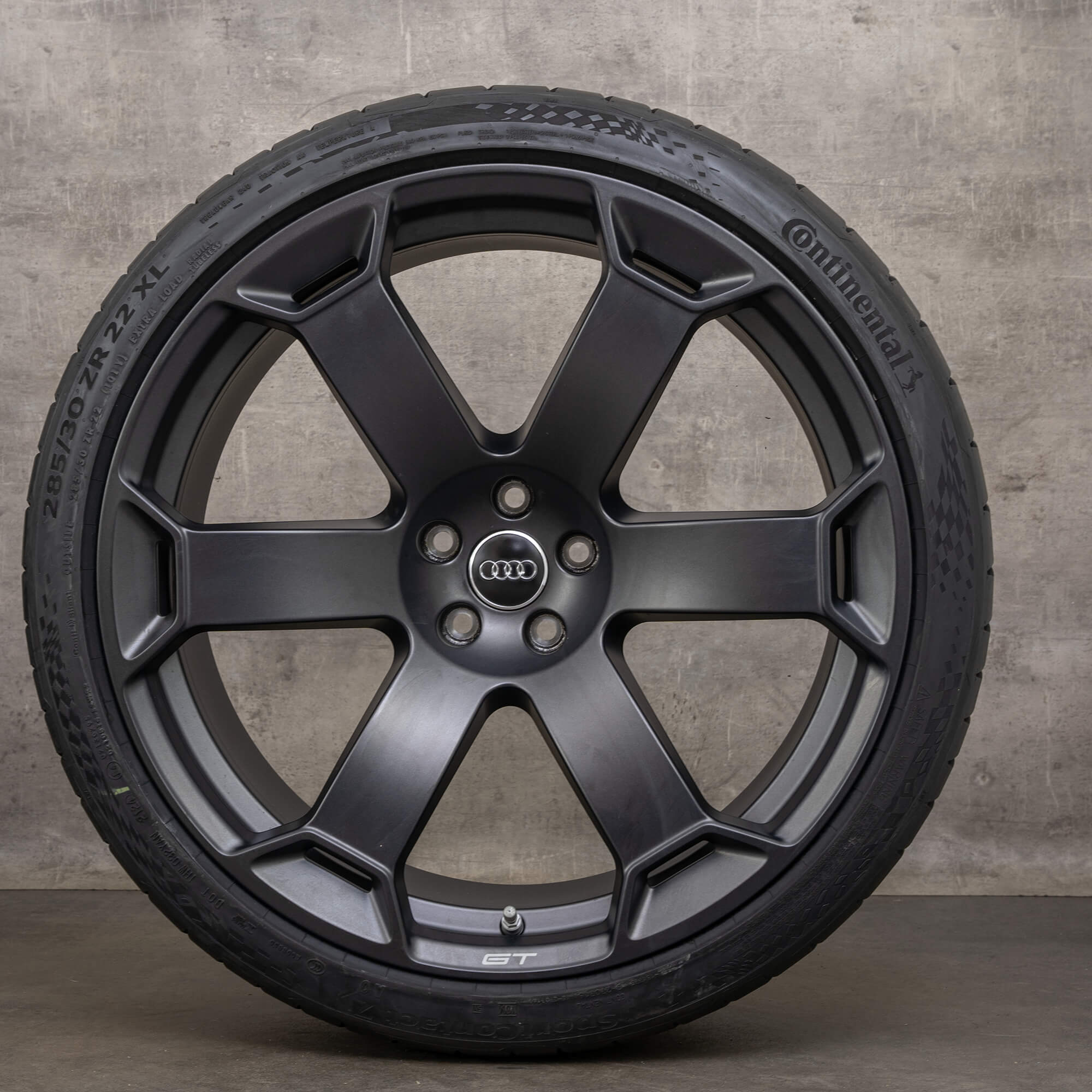 OEM Audi RS6 RS7 GT summer wheels 22 inch 4K C8 rims retro 4K0601025EB black matt NEW