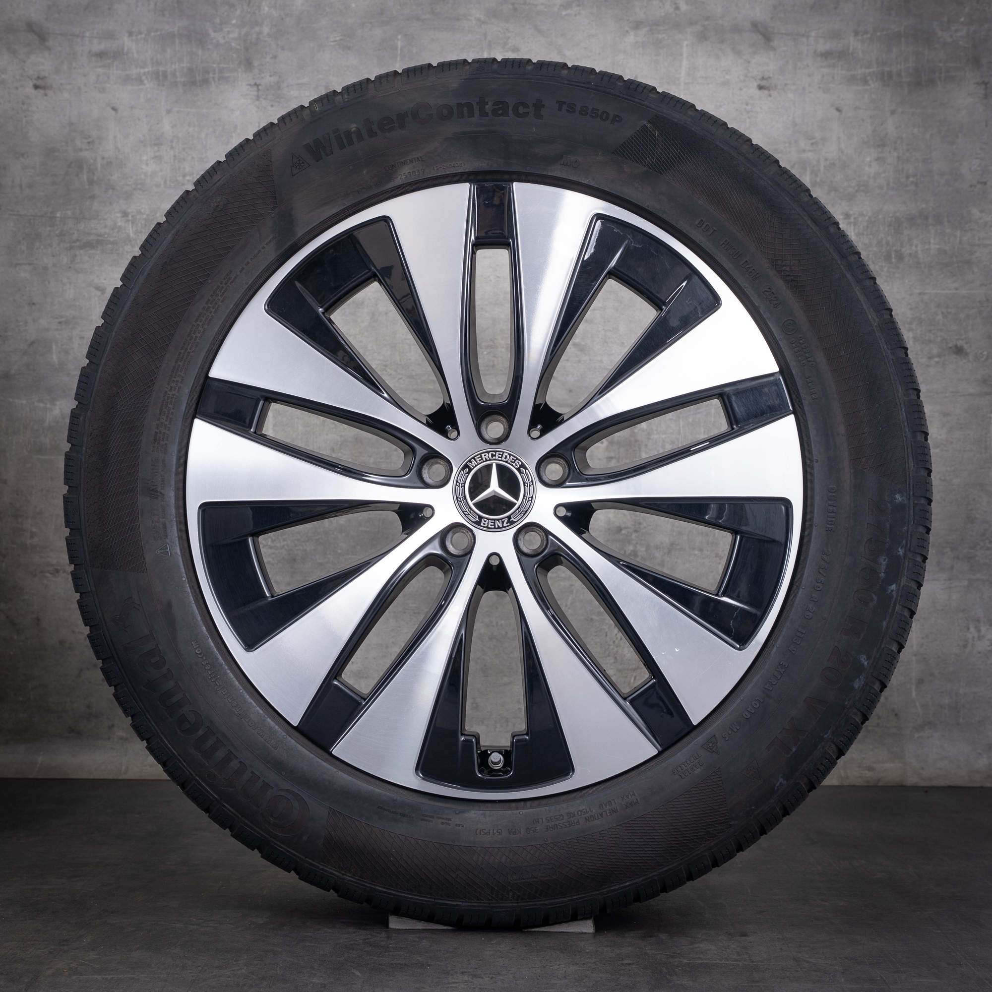 OEM Mercedes-Benz GLE 20inch winter wheels V167 C167 rims A1674013301 A1674013401 Black diamond cut