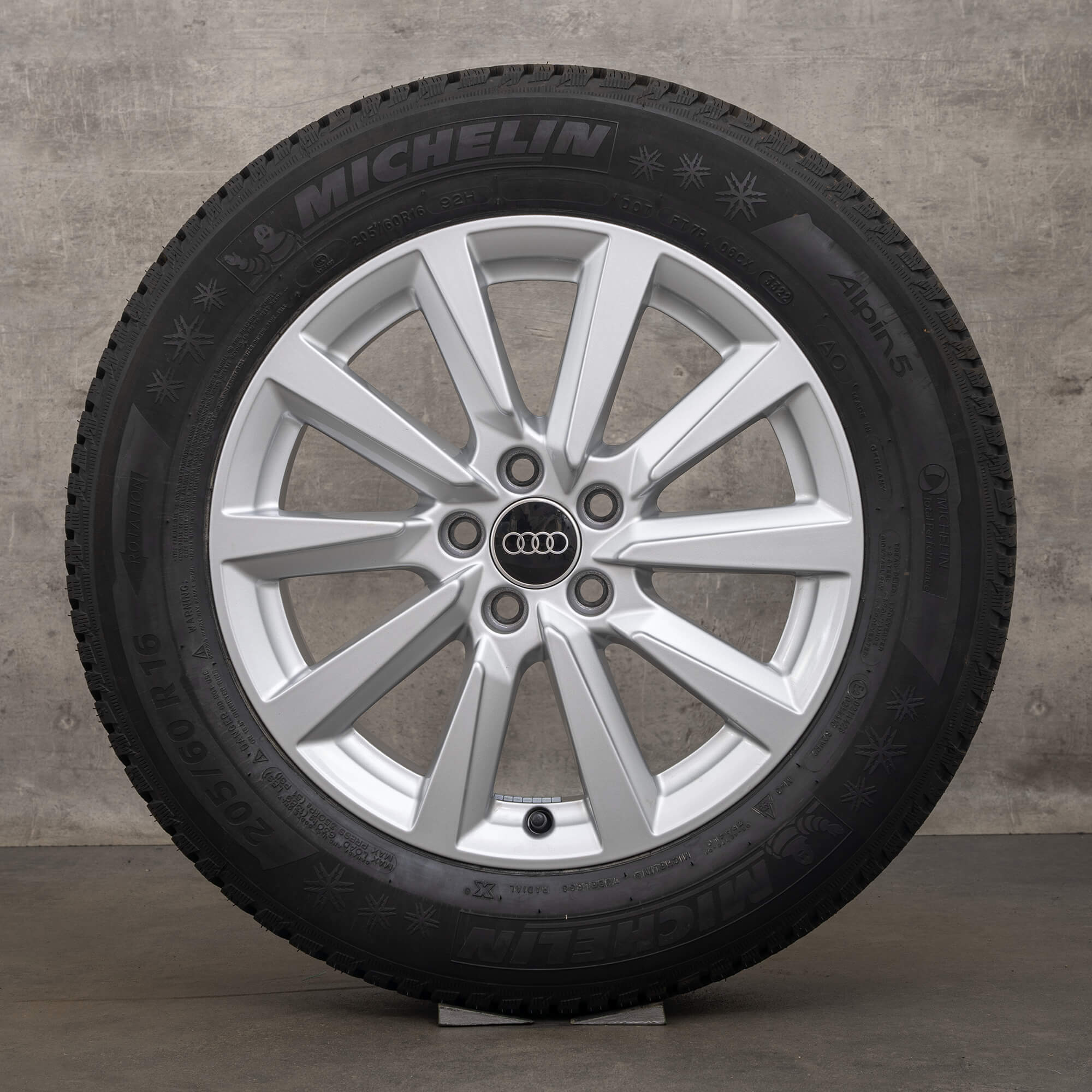 Original Audi A1 Felgen 16 Zoll II GB Allstreet Citycarver 82A601025C Winterreifen Winterräder Alufelgen Silber