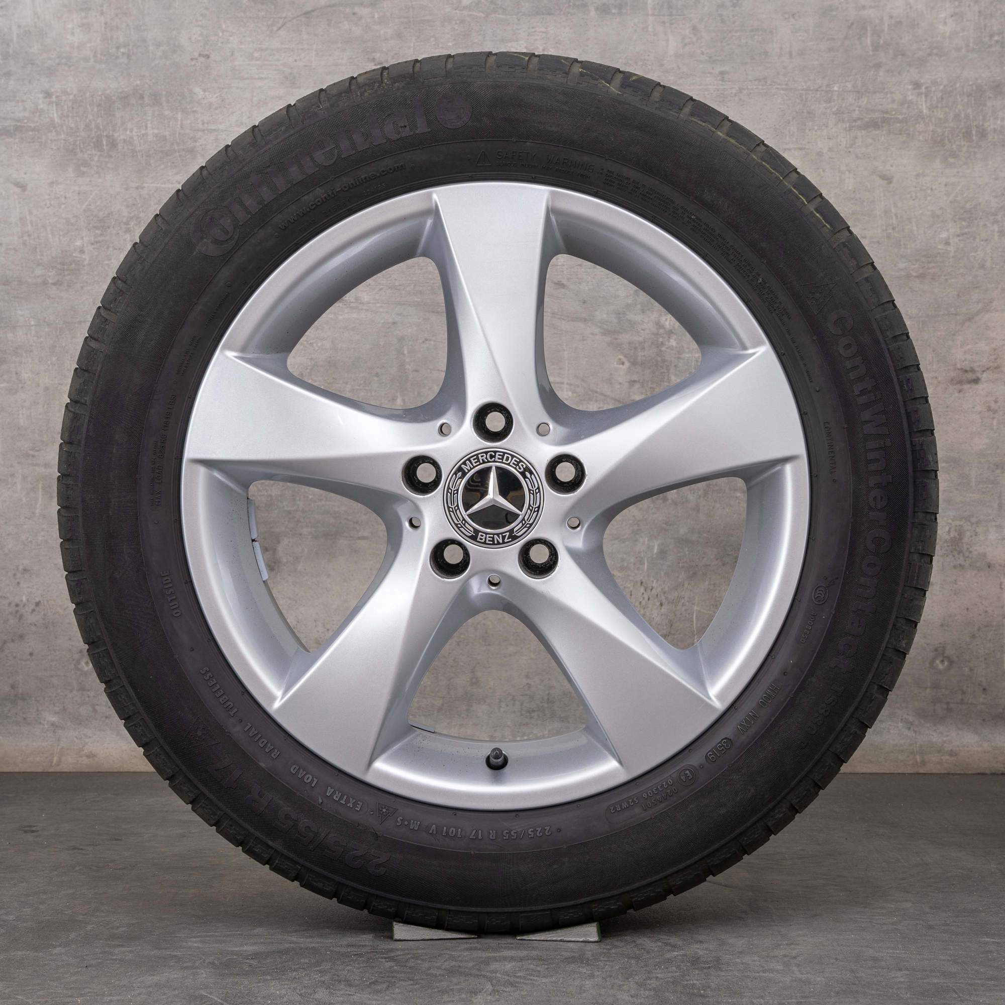 Alkuperäiset Mercedes Benz V-sarja Vito talvirenkaat 17 tuuman W447 W639 vanteet A4474012200 vanadiinihopea