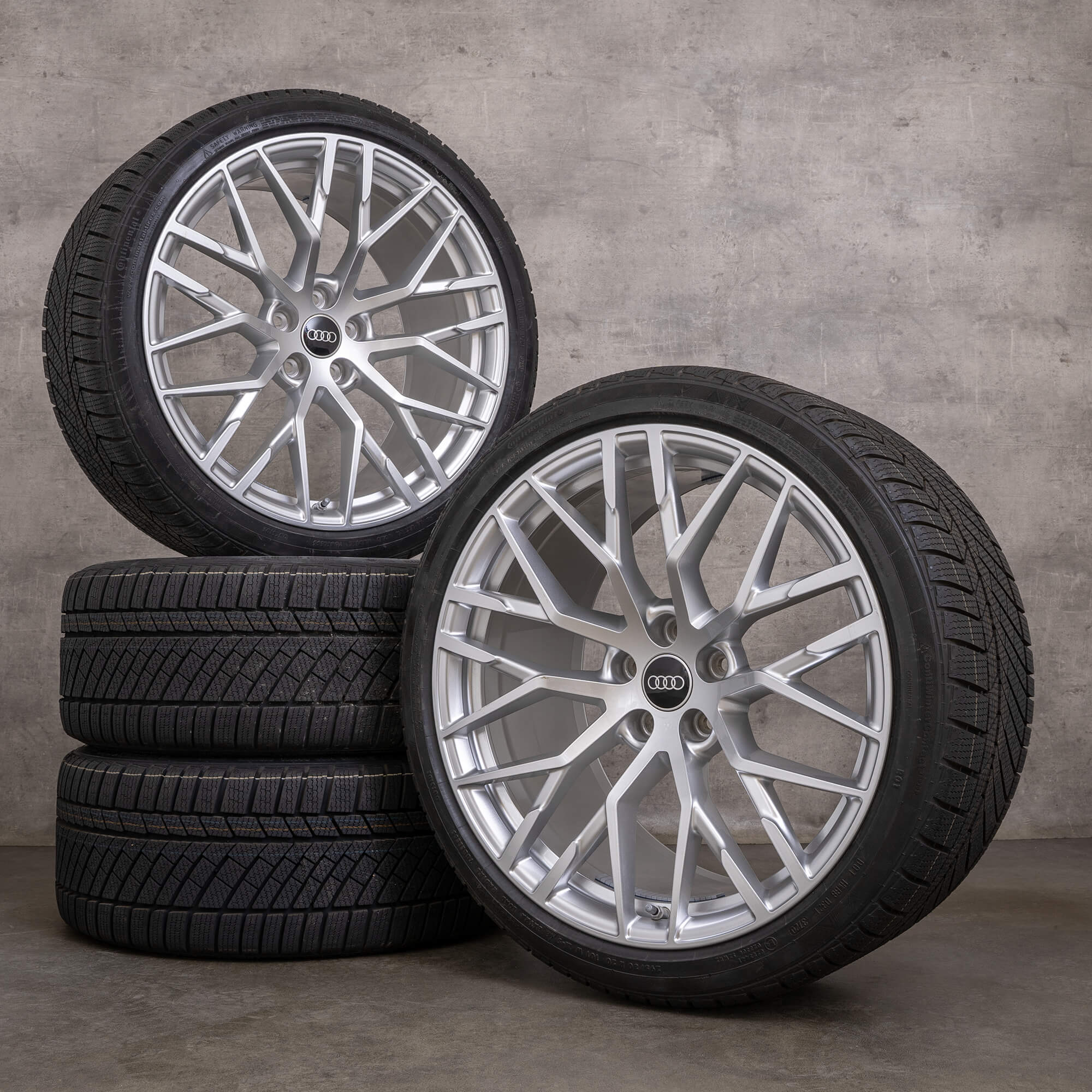 Originale Audi R8 vinterhjul 20 tommer 4S fælge 4S0601025G sølv NEW