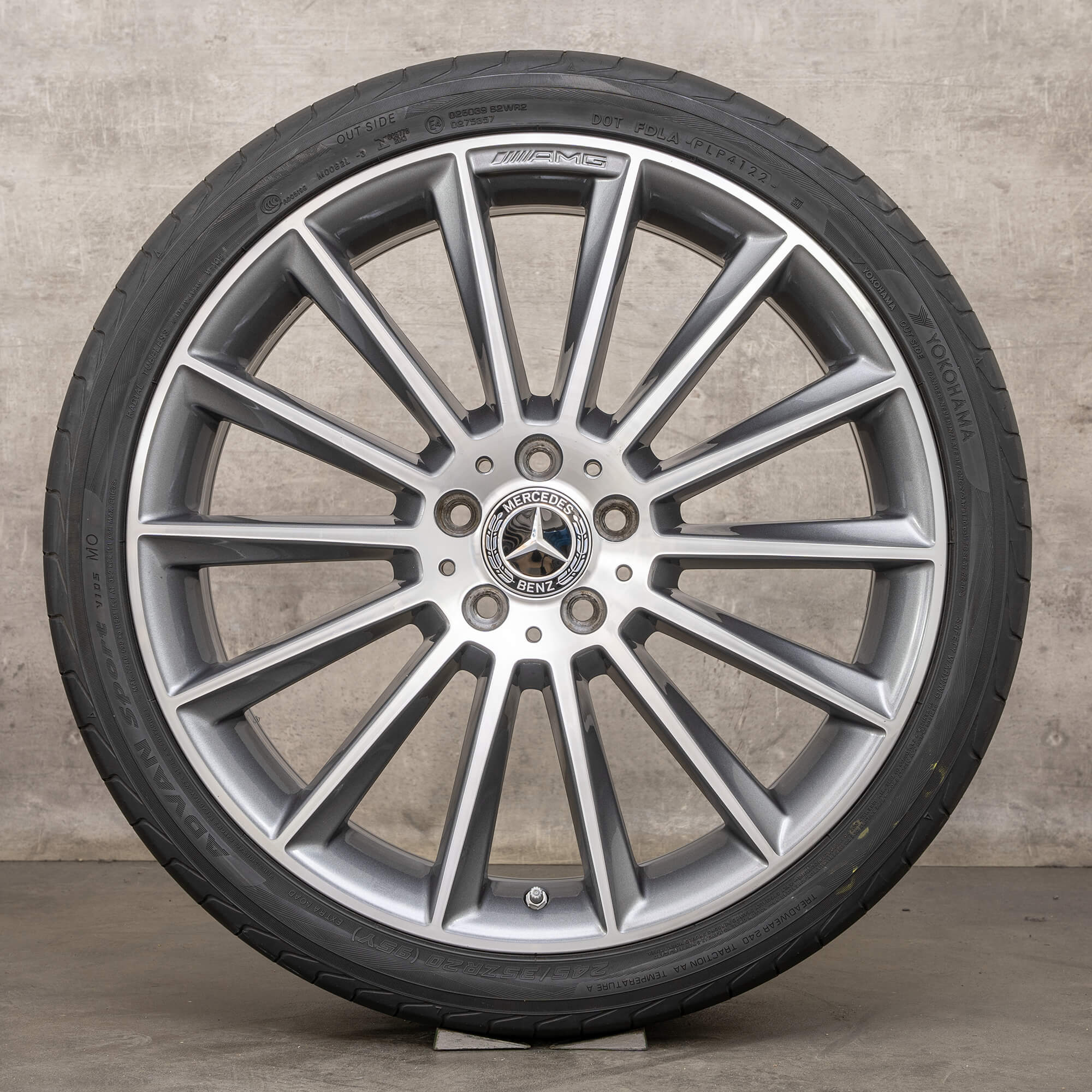 OEM AMG Mercedes Benz E-Class wheels 20 inch W213 S213 C238 A238 Summer A2134012200 A2134012300 black glossy turned