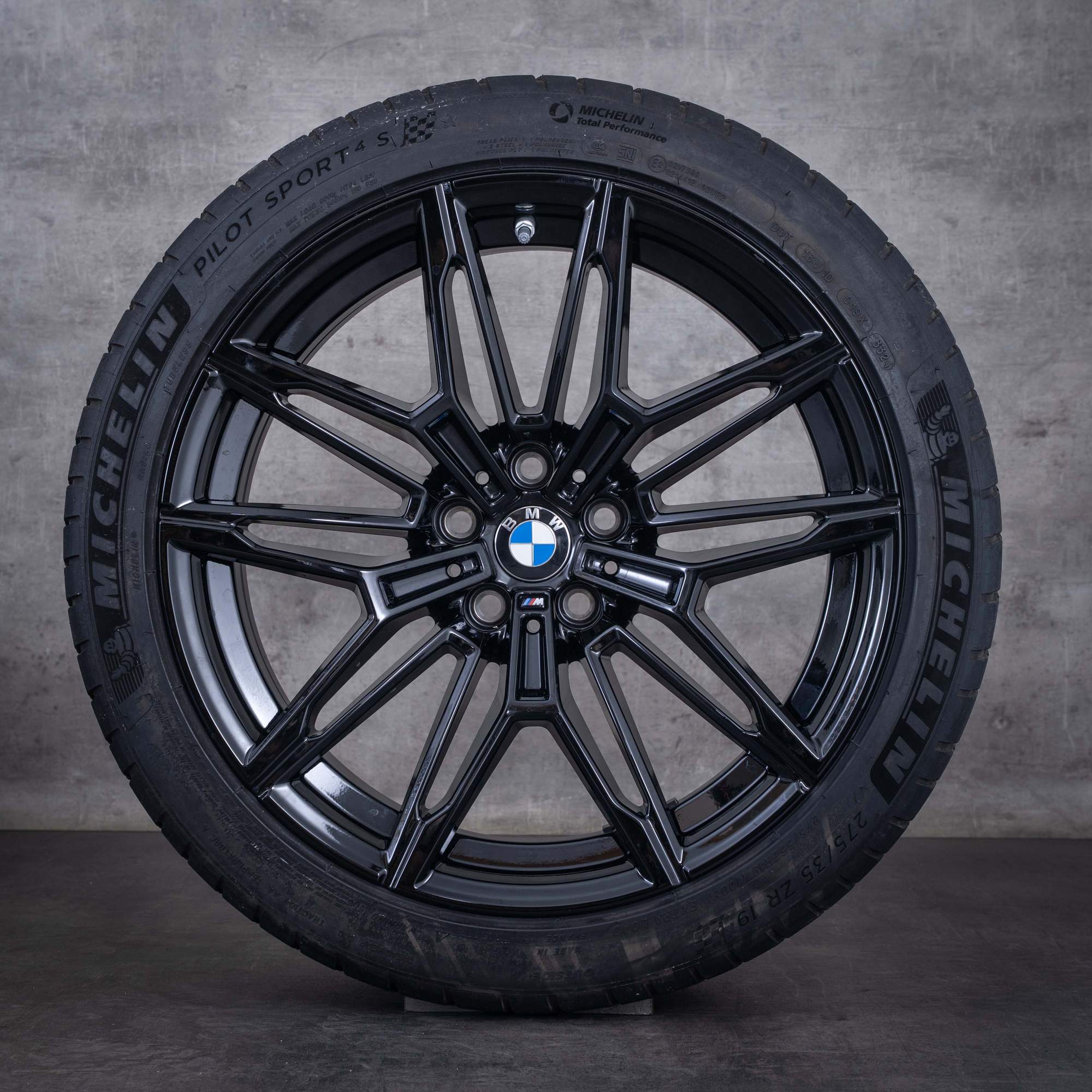 Roues hiver d'origine BMW M2 M3 M4 19 20 pouces G87 G80 G81 G82 G83 style 930 M références 7882869 7882870 noir brillant - roue 2 sur 4