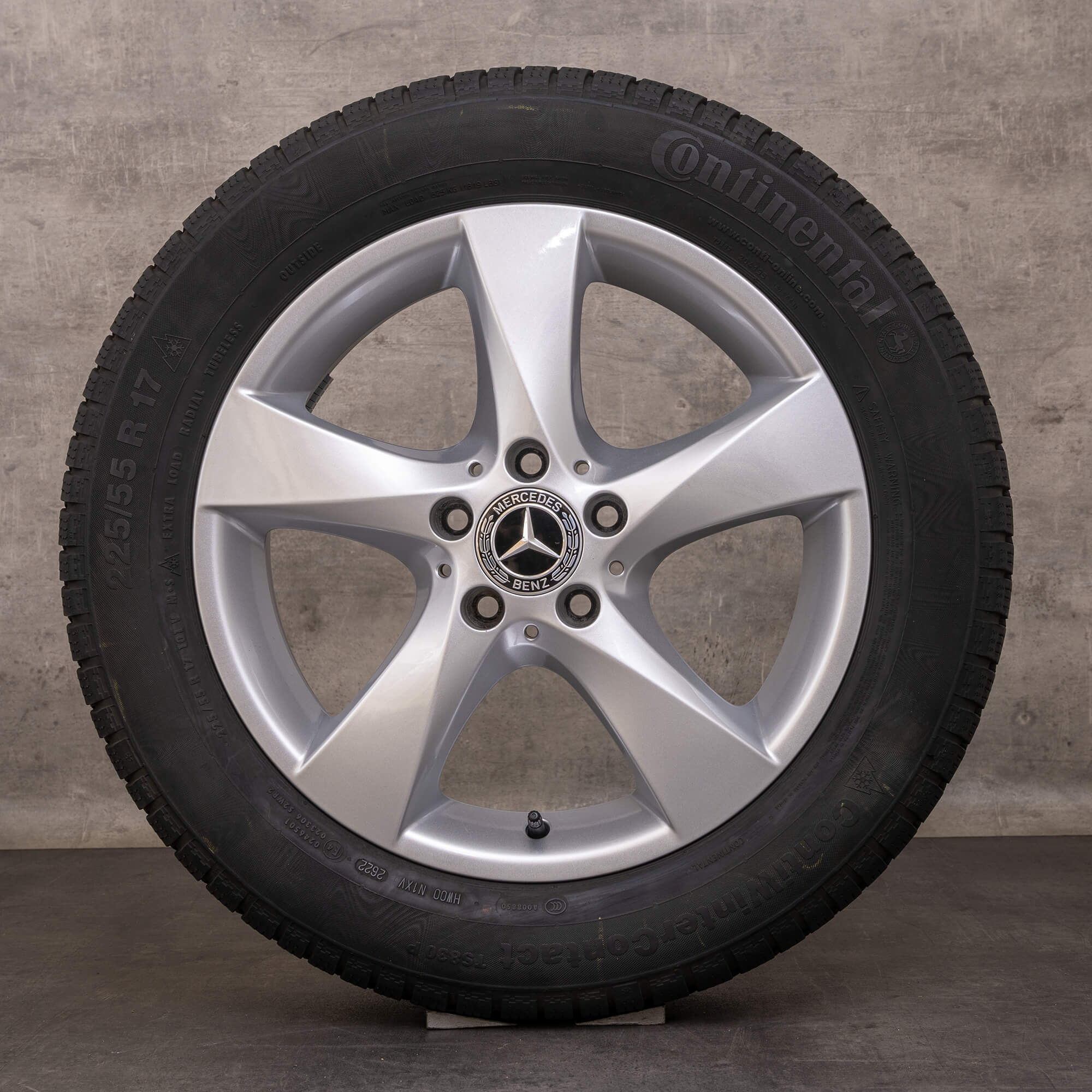 Oem Mercedes Benz Classe V pneus hiver jantes 17 pouces W447 W639 Vito Viano A4474012200 argent