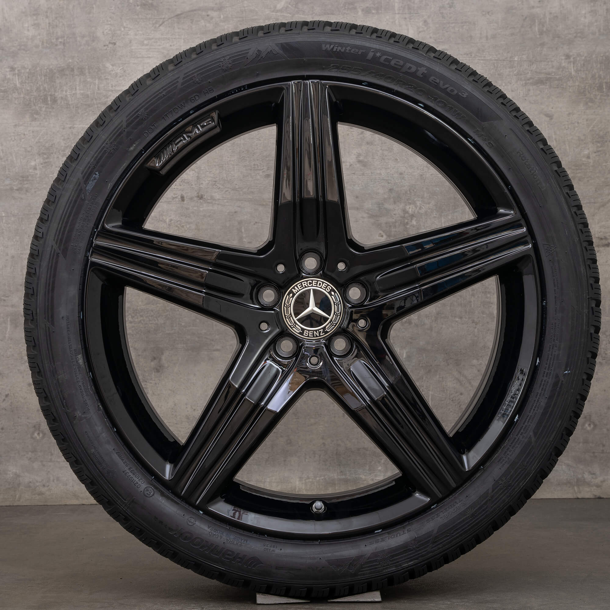 Oryginał Mercedes Benz Klasa S S63 S65 AMG koła W222 20 cali letnie A2224011200 czarny błyszczący