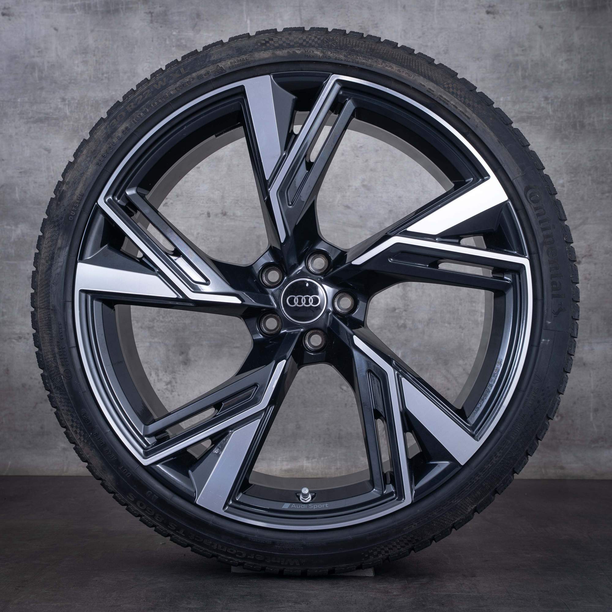 Roues hiver d'origine Audi RS6 RS7 22 pouces 4K RS 4K0601025S granit front glanzgedreht - roue 2 sur 4