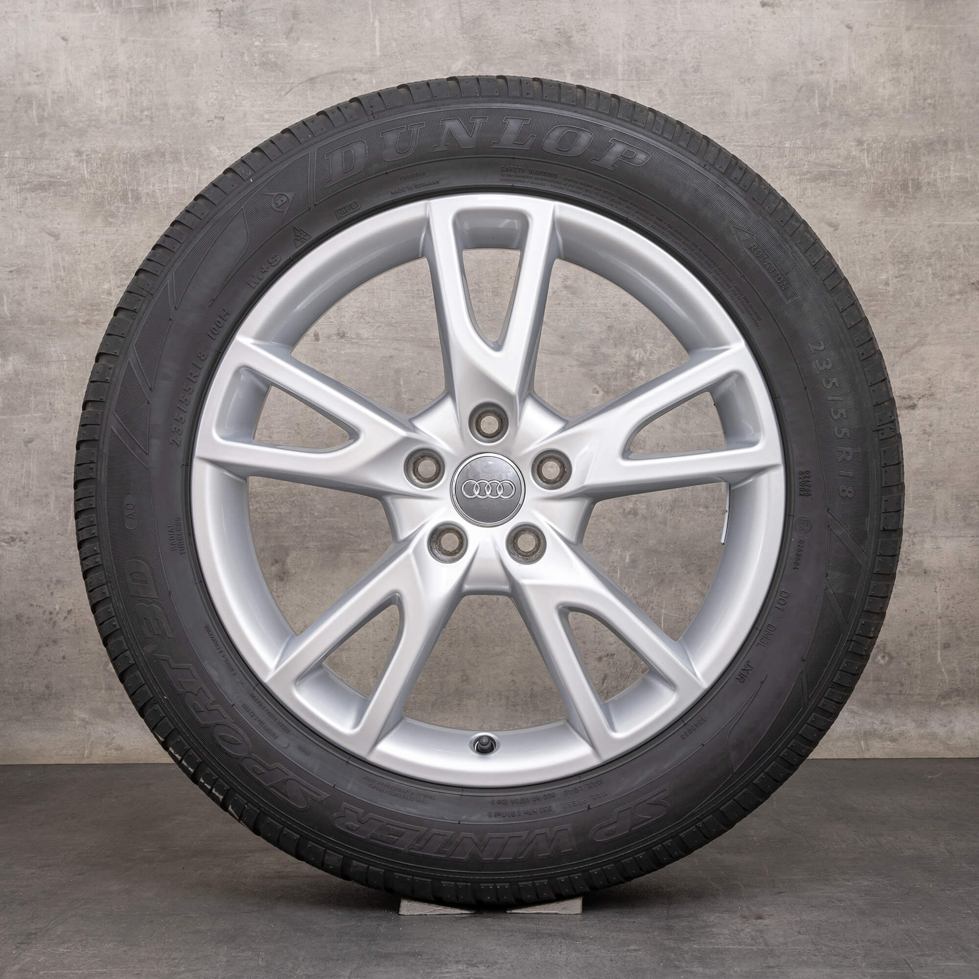 OEM Audi A6 winter wheels 18 inch 4G C7 allroad quattro rims 4G9071498 silver
