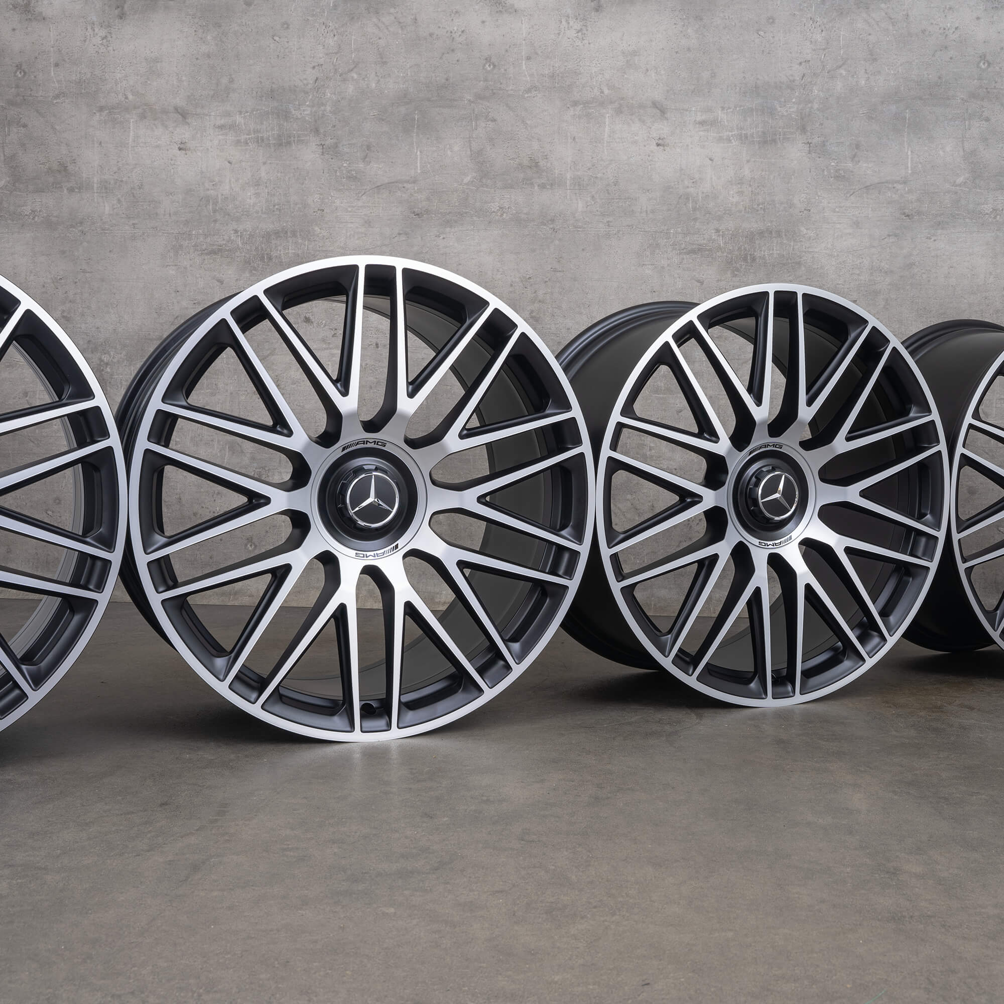 Original AMG Mercedes S Class W223 S63 21 inch rims A2234012300 black NEW