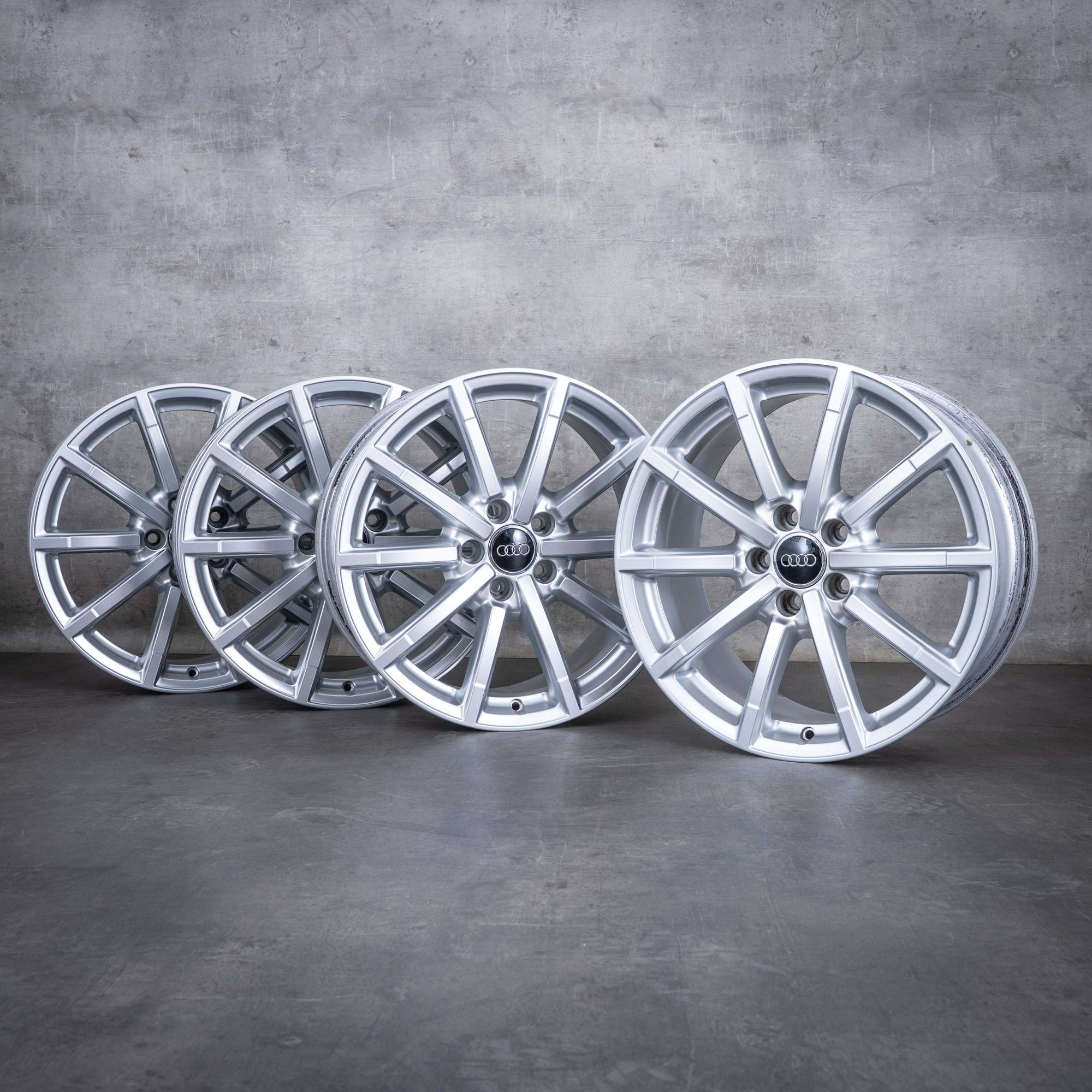 Oryginał Felgi Audi A3 S3 18 cali 8V 8V0601025AQ srebrny połysk