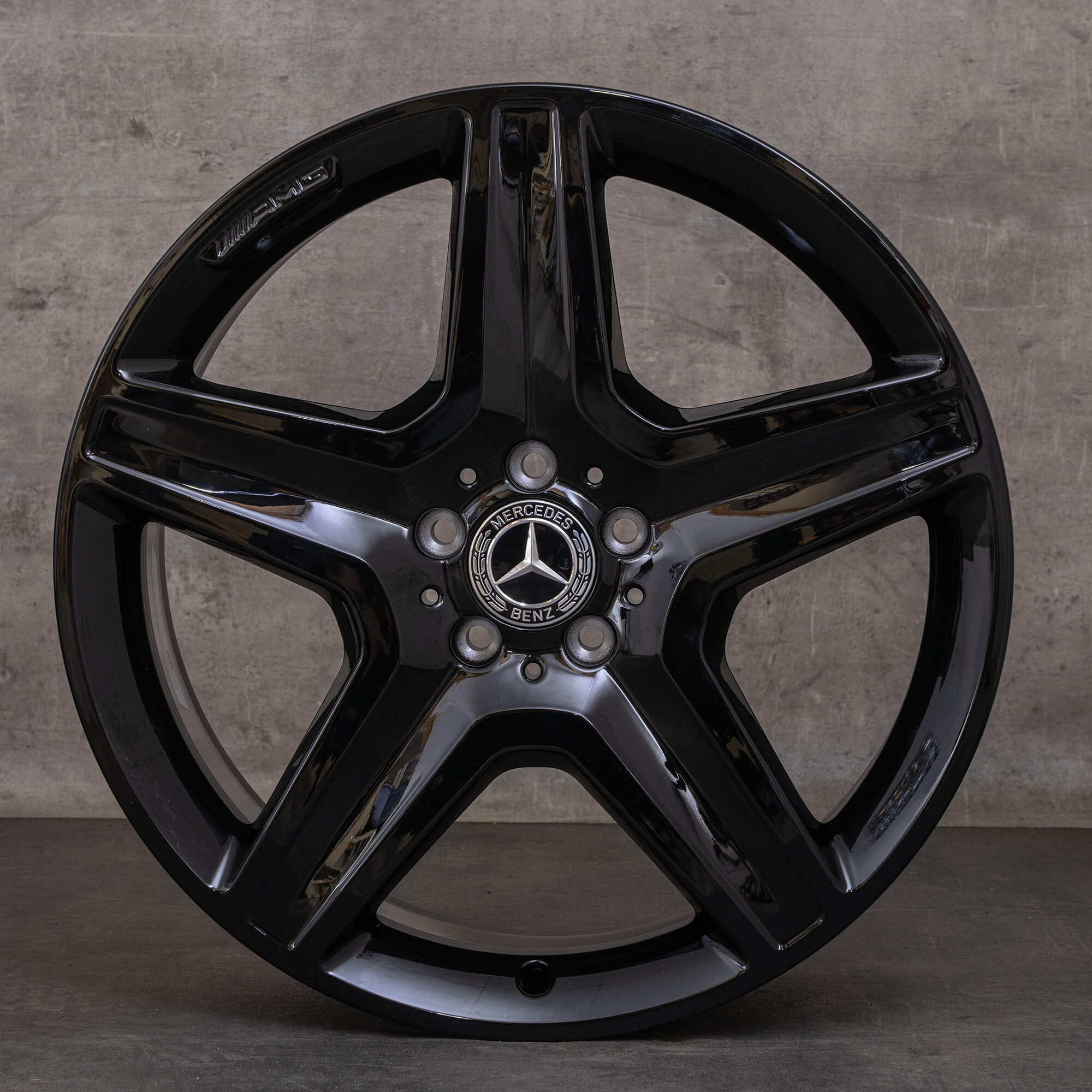 Oryginał Mercedes Benz GLE & 43 AMG Felgi 20 cali W166 A1664012002 czarny błyszczący