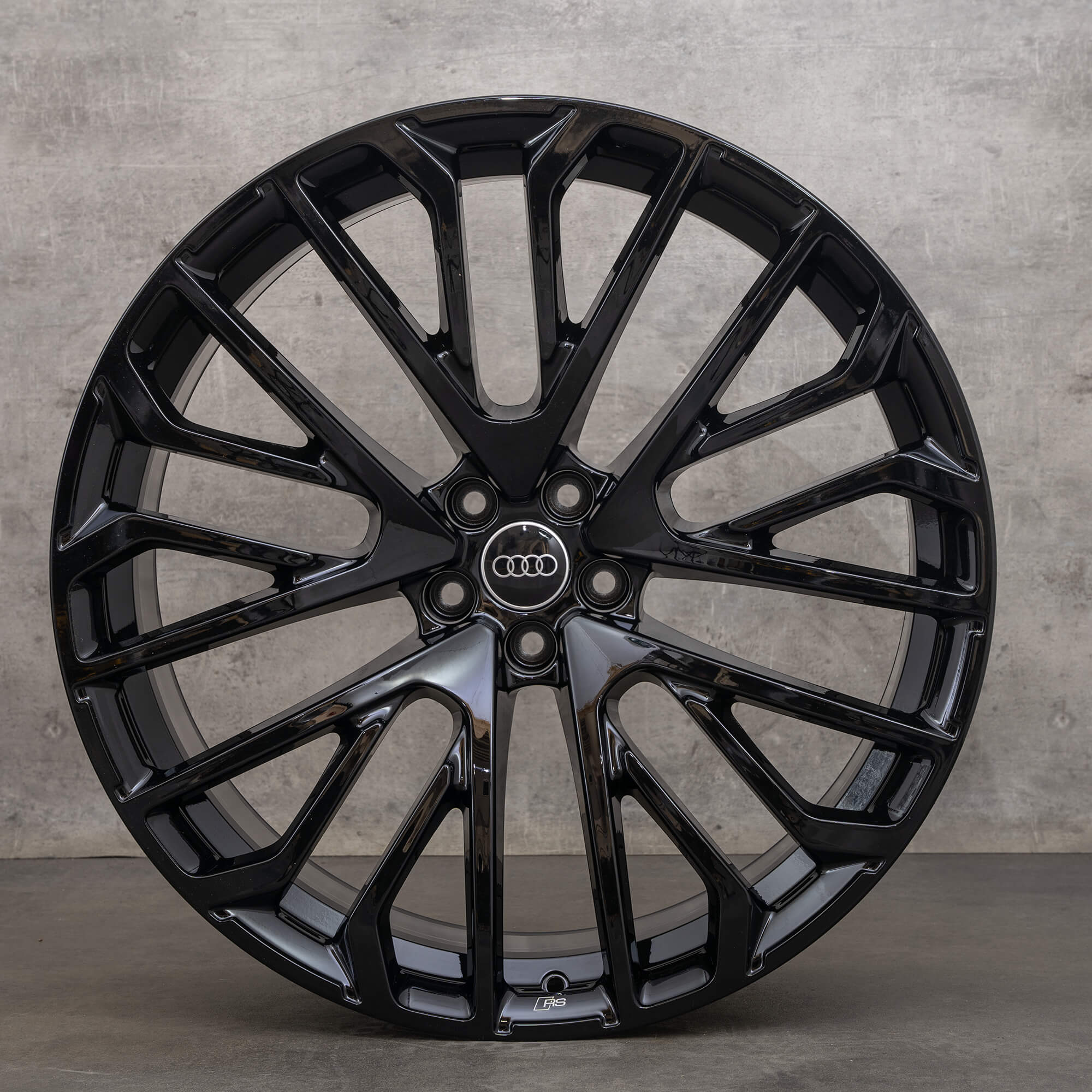 Jantes genuínas Audi Q8 SQ8 de 23 polegadas 4M 4M8601025BN preto alto brilho NOVO