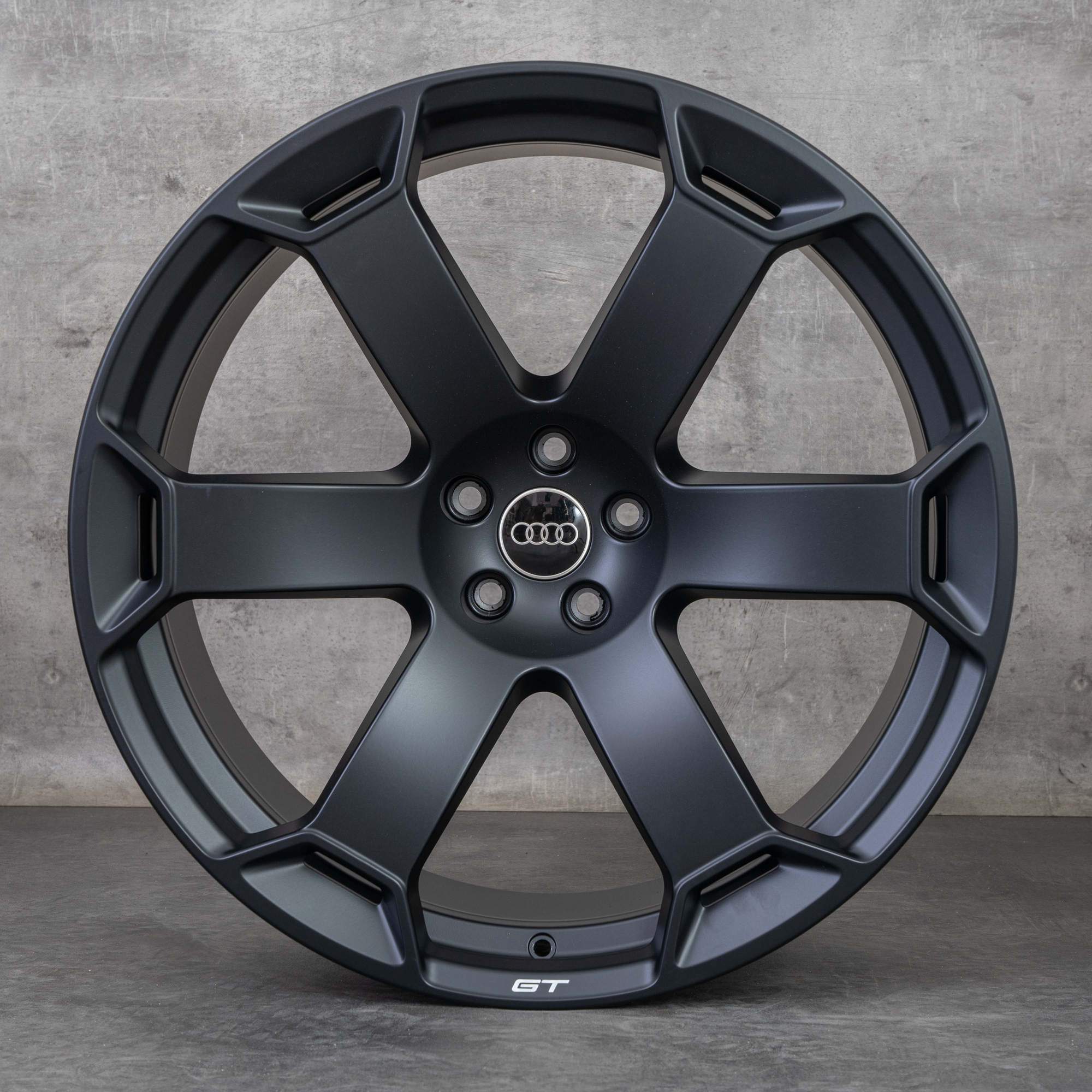 Oem RS6 RS7 GT Jantes 22 pouces 4K C8 Retro 4K0601025EB noir mat peint NEUF