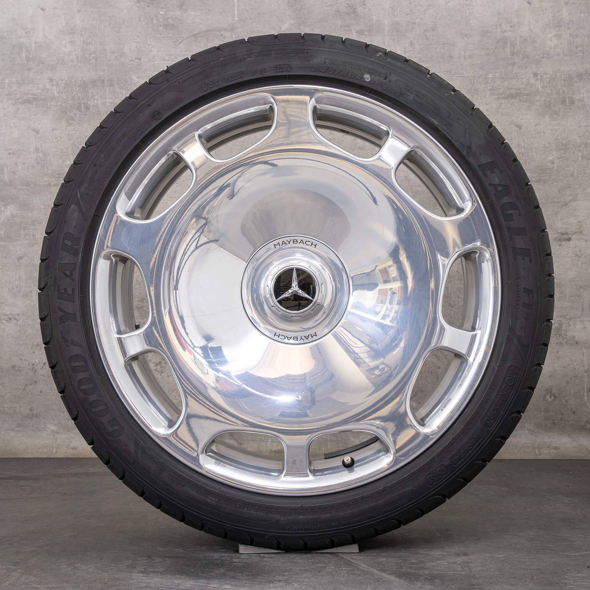 Original Maybach S-Klasse Felgen 20 Zoll W222 S 600 Sommerräder A2224015400 A2224015500 chrom glanz